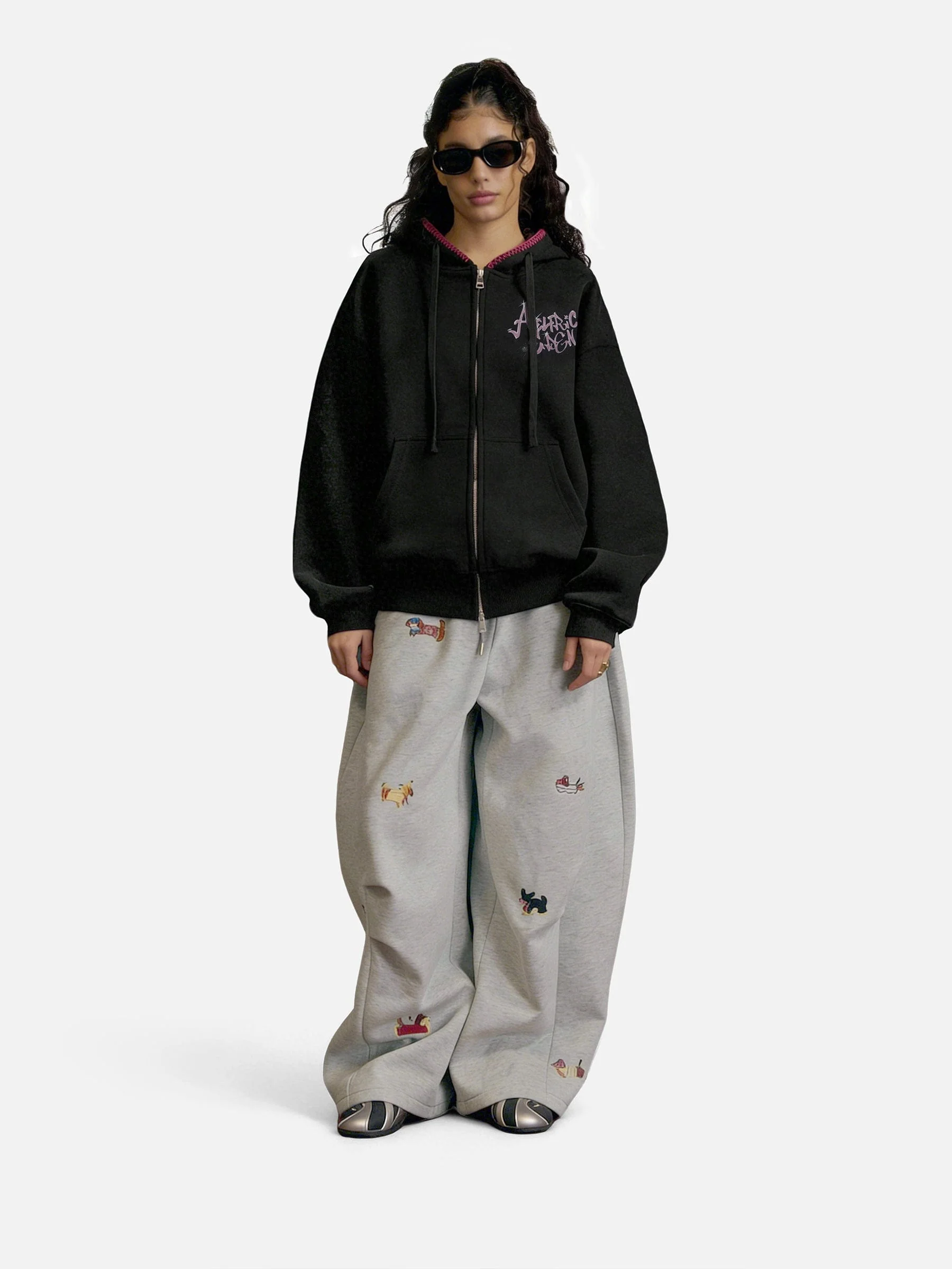 Aelfric Eden Boxy Spider Cherry Hoodie - Image 2