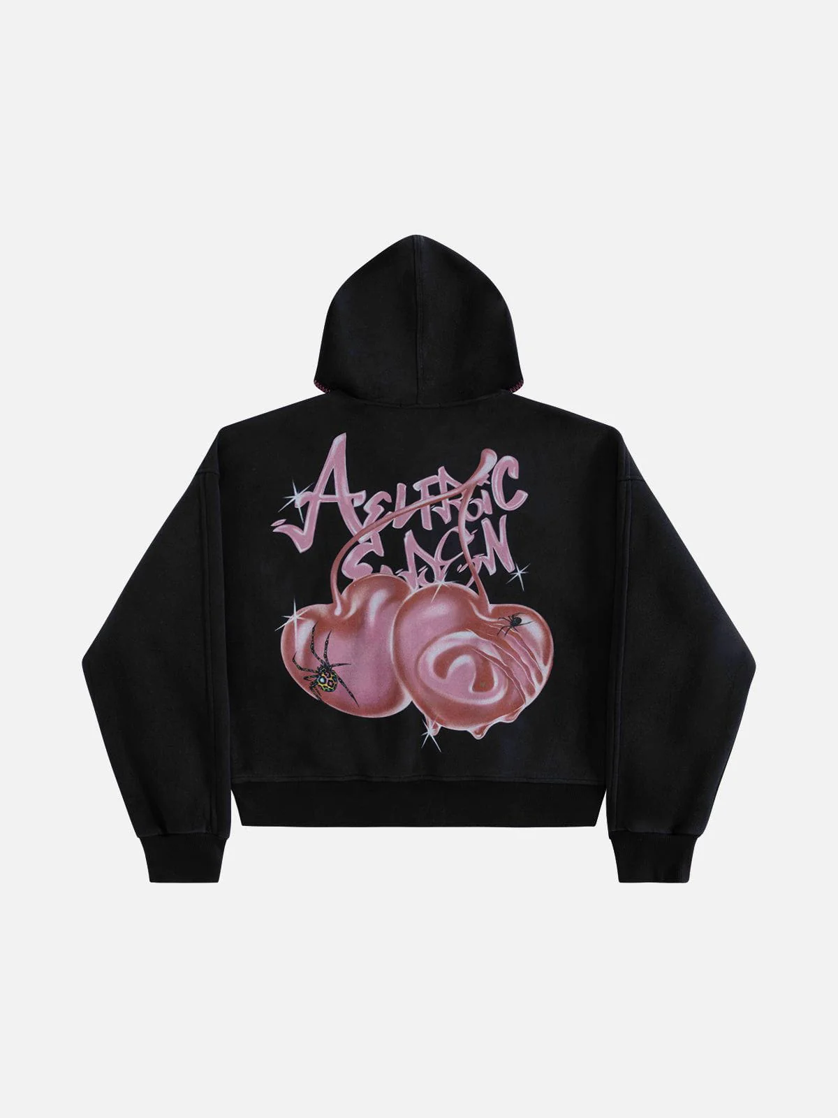 Aelfric Eden Boxy Spider Cherry Hoodie - Image 4