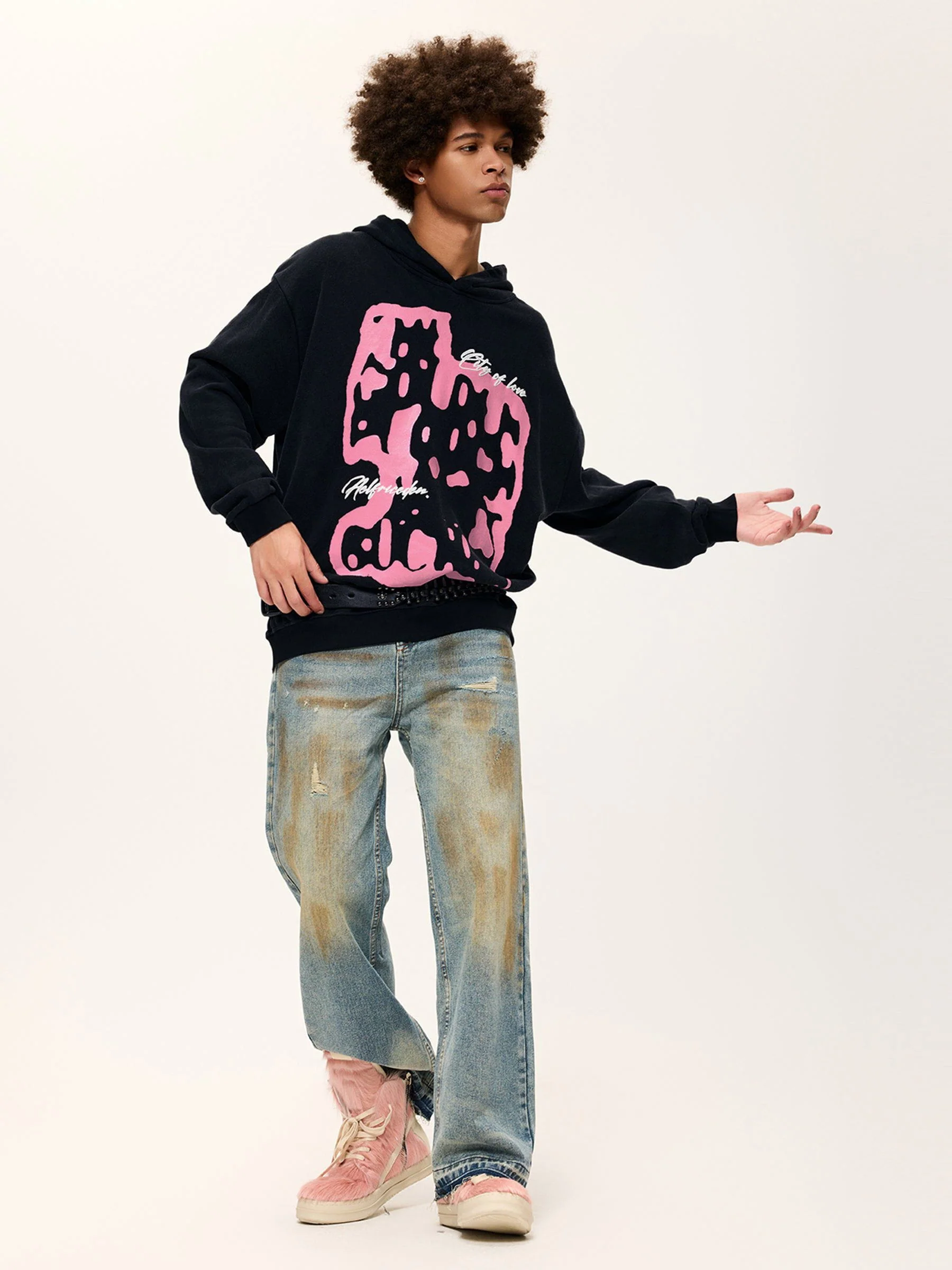 Aelfric Eden Oversized Abstraction Graphic Hoodie - Image 5
