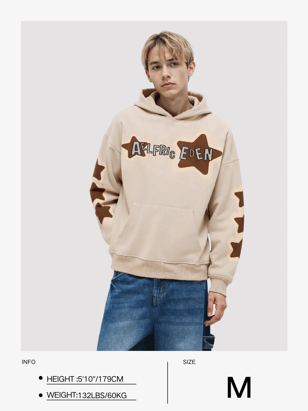 Aelfric Eden Oversized Applique Embroidery Eden Star Pullover Hoodie - Image 12