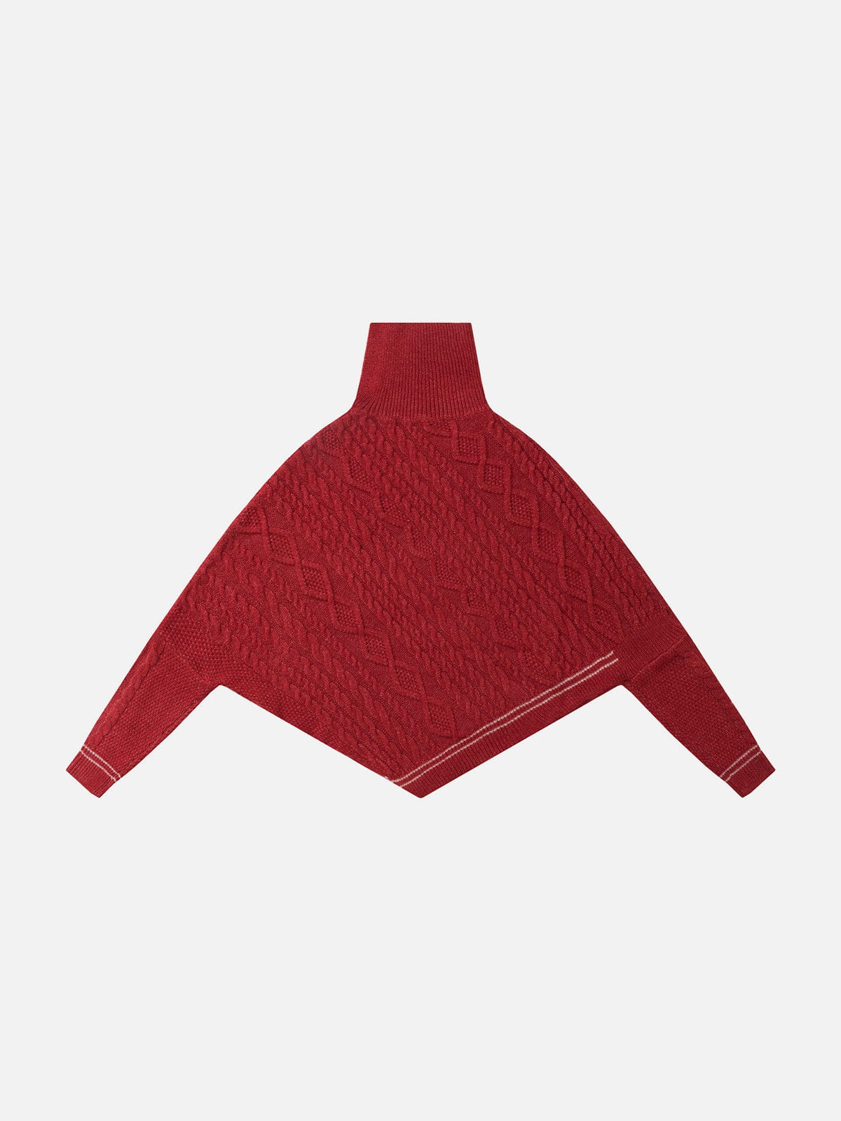 Aelfric Eden Asymmetric Cable Knit Turtleneck Sweater - Image 3