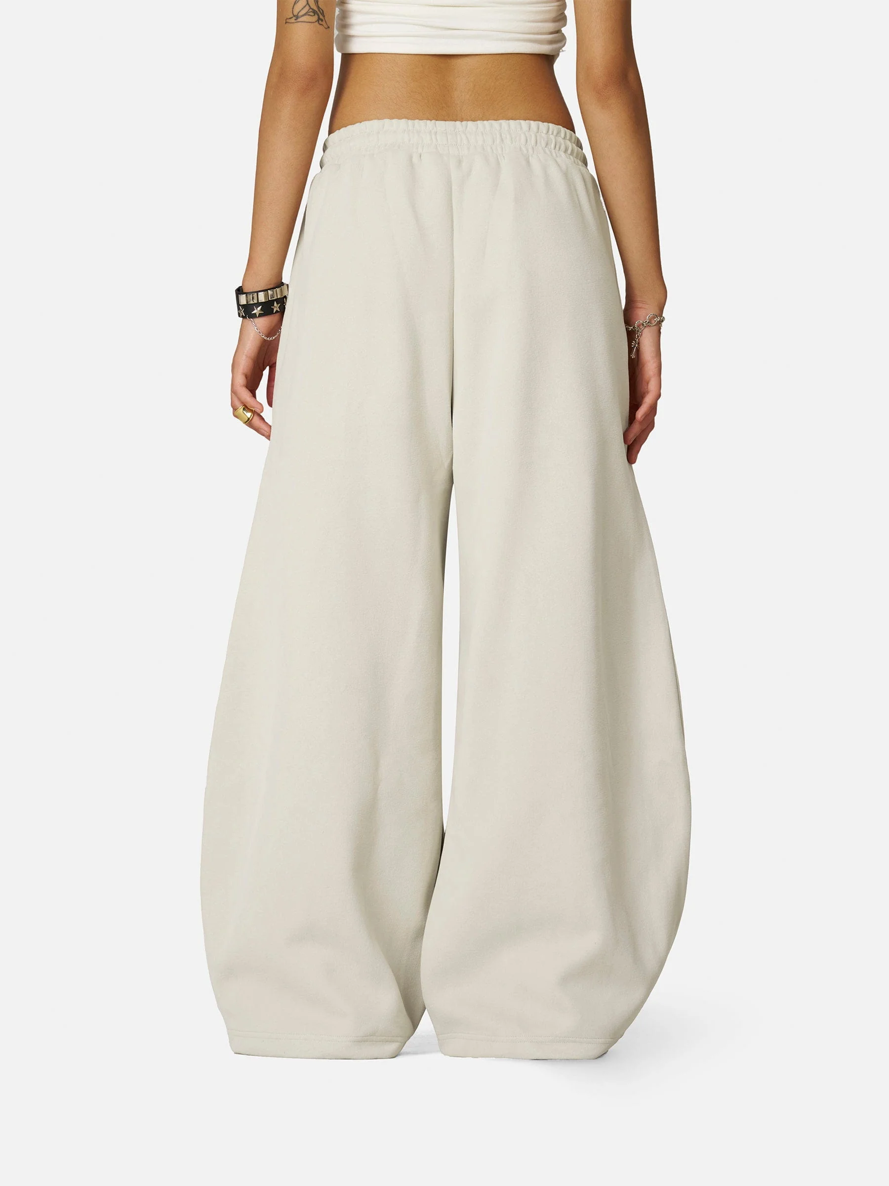 Aelfric Eden Khaki Super Baggy Barrel Sweatpants - Image 4