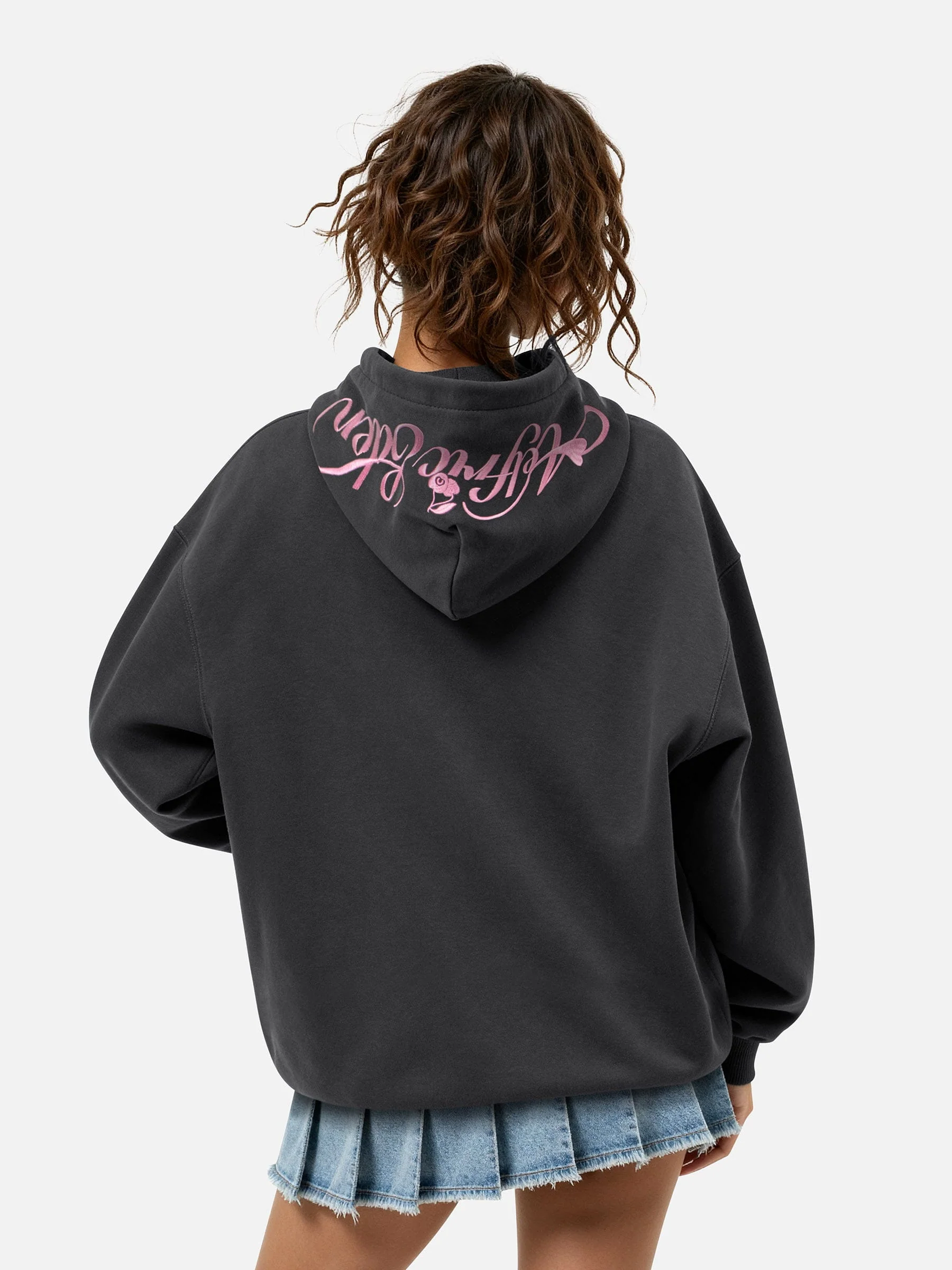 Aelfric Eden Oversized Cherry Pattern Pullover Hoodie - Image 5