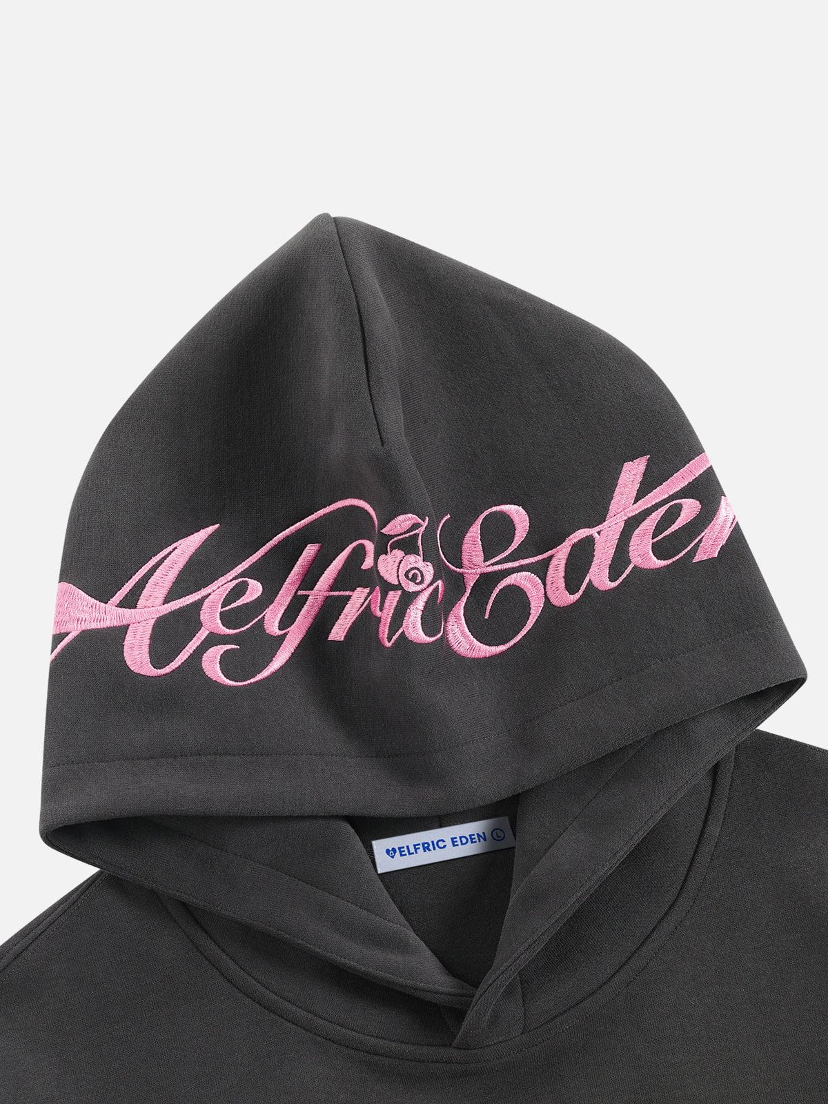 Aelfric Eden Oversized Cherry Pattern Pullover Hoodie - Image 7