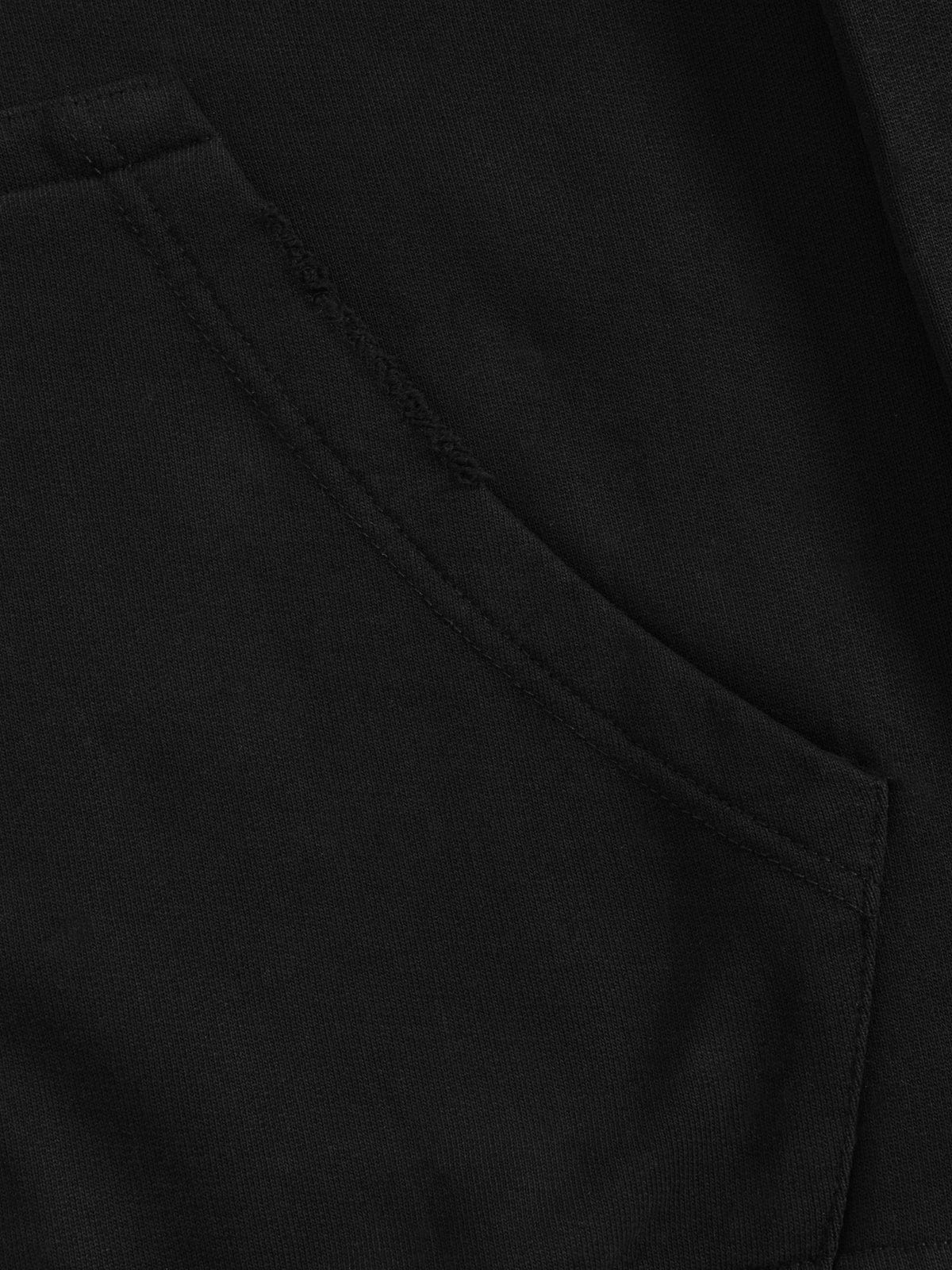 Aelfric Eden Boxy Distressed Half Zip Hoodie - Image 5