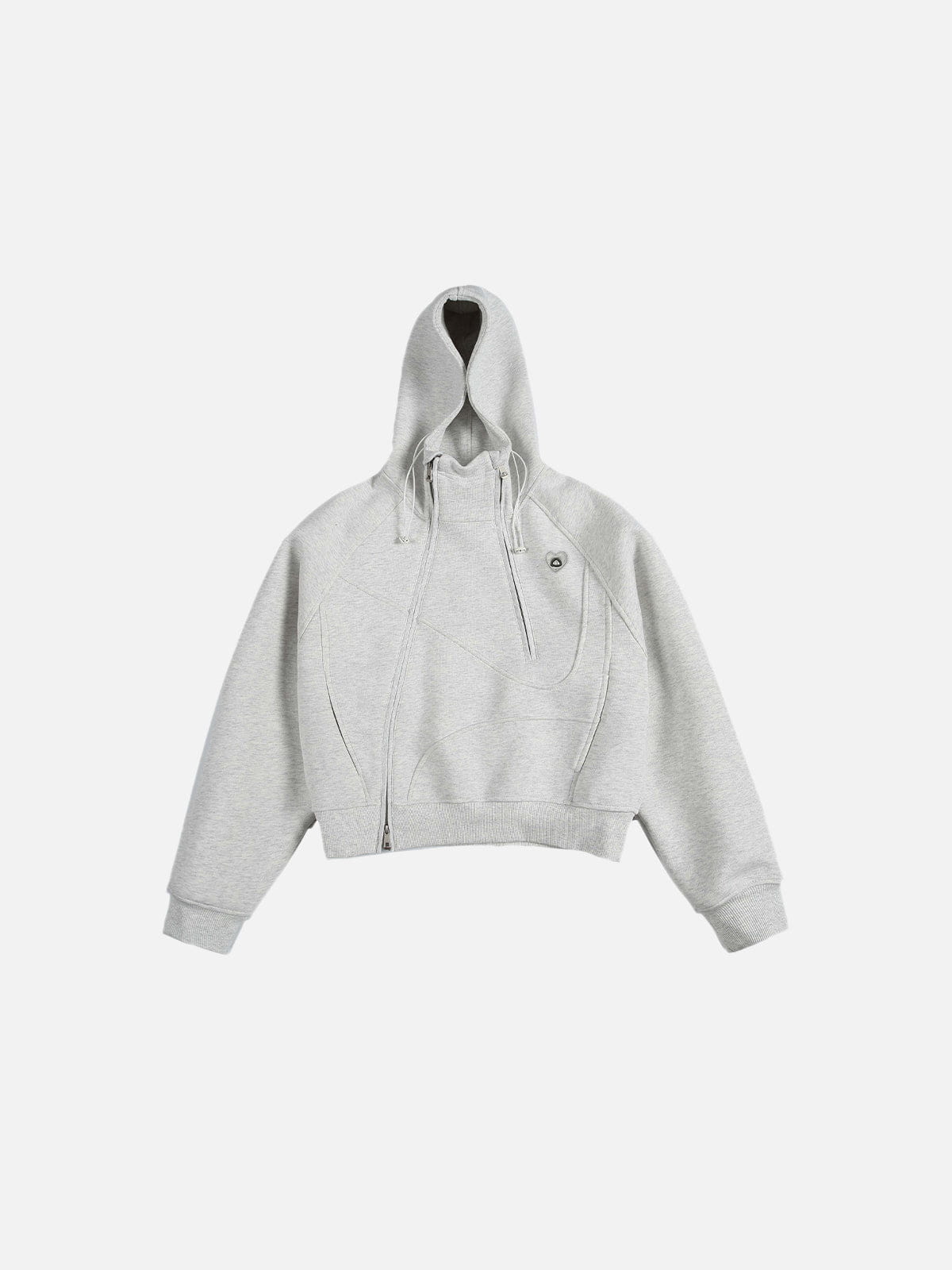 Aelfric Eden Boxy Panel Zip Up Hoodie - Image 2