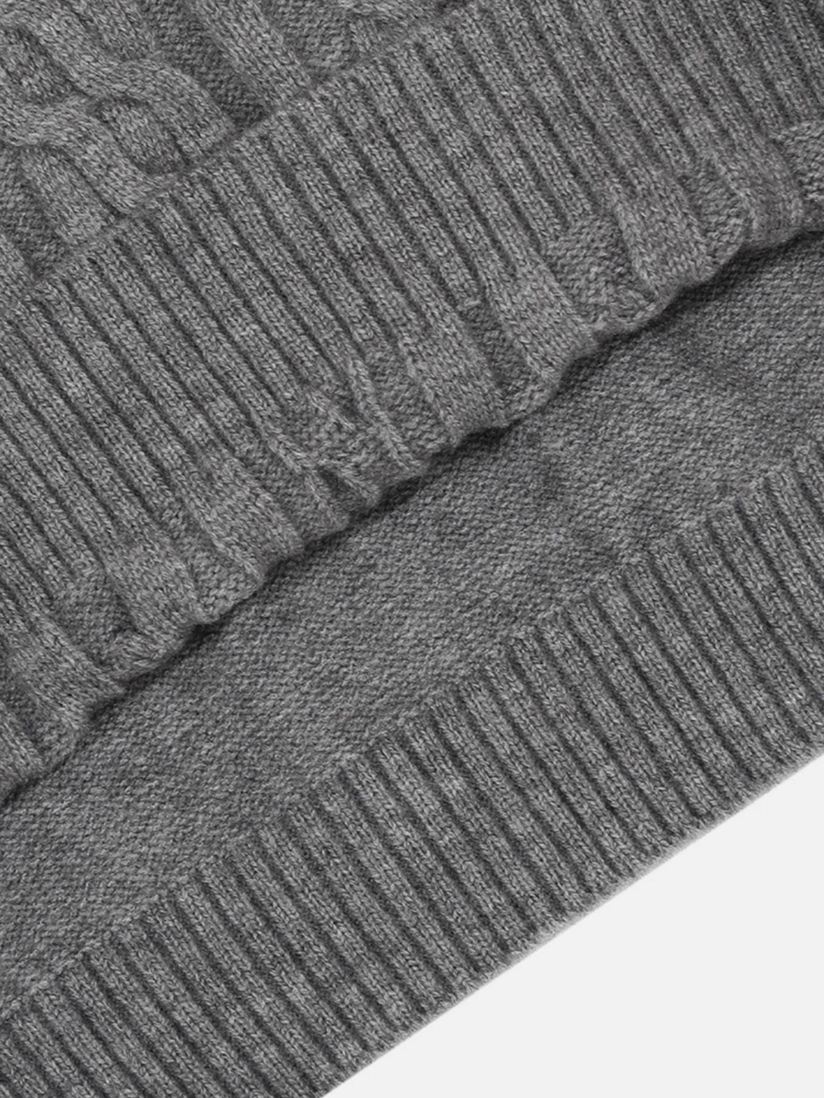 Aelfric Eden Cable Knit Henley Sweater - Image 6