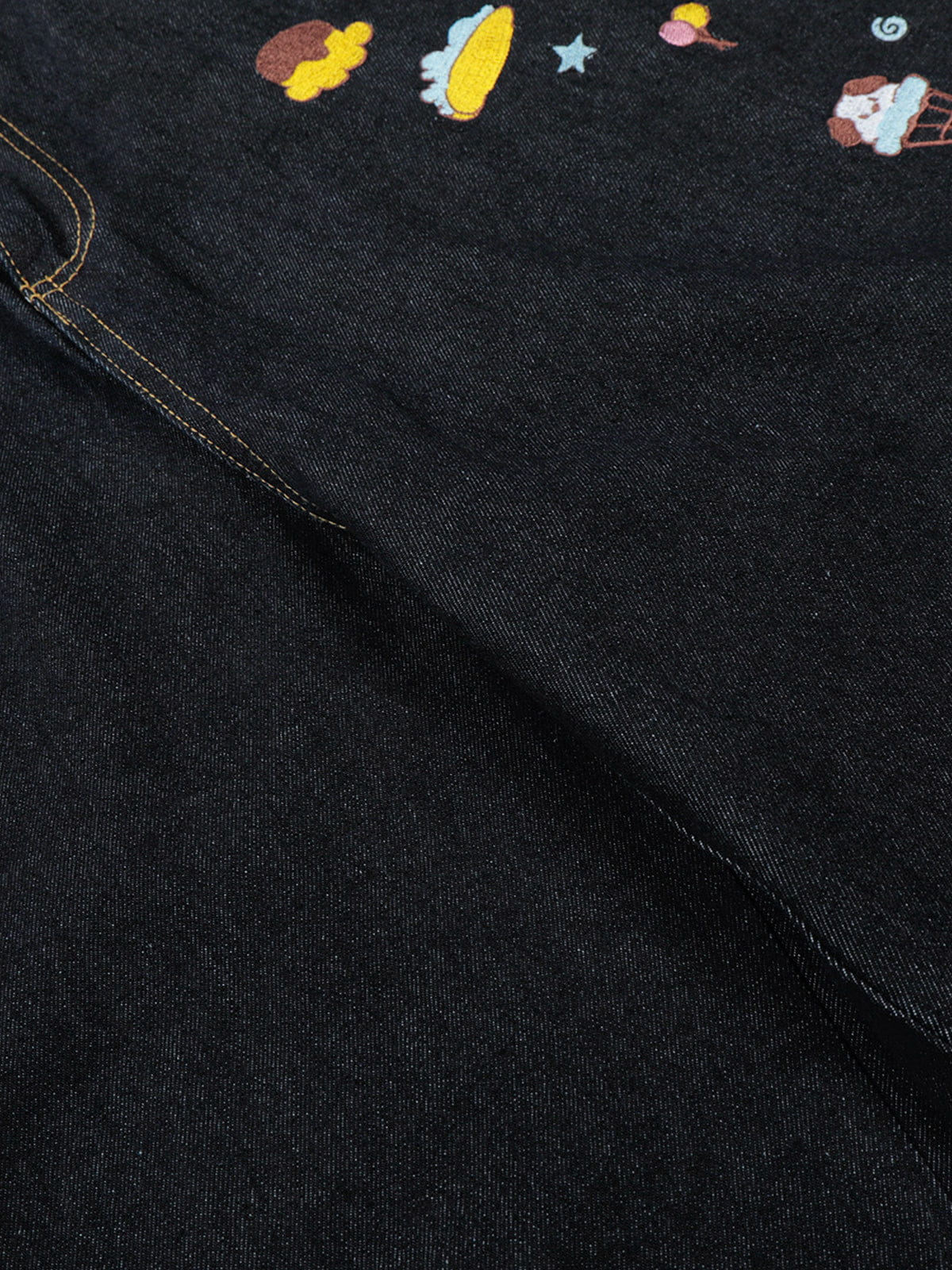 Aelfric Eden Cartoon Patch Longline Jorts - Image 4