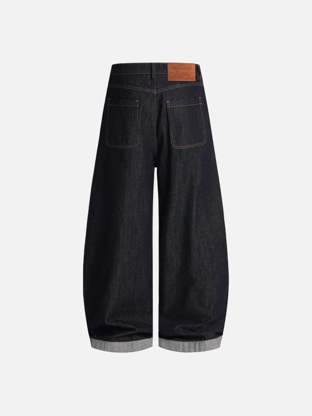 Aelfric Eden Contrast Turn-Up Baggy Jeans - Image 2