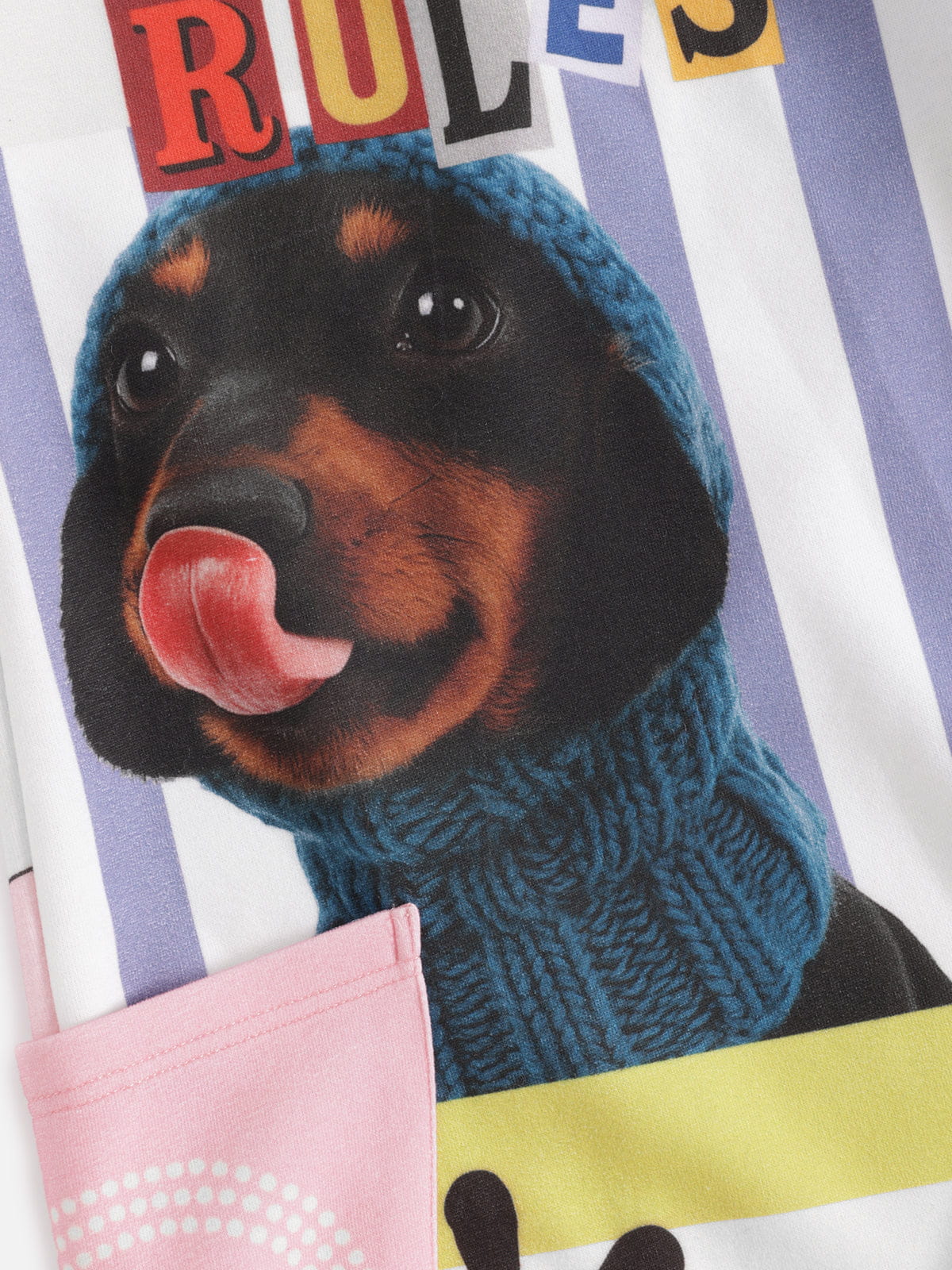 Aelfric Eden Dachshund Collage Double Waist Baggy Sweatpants - Image 7