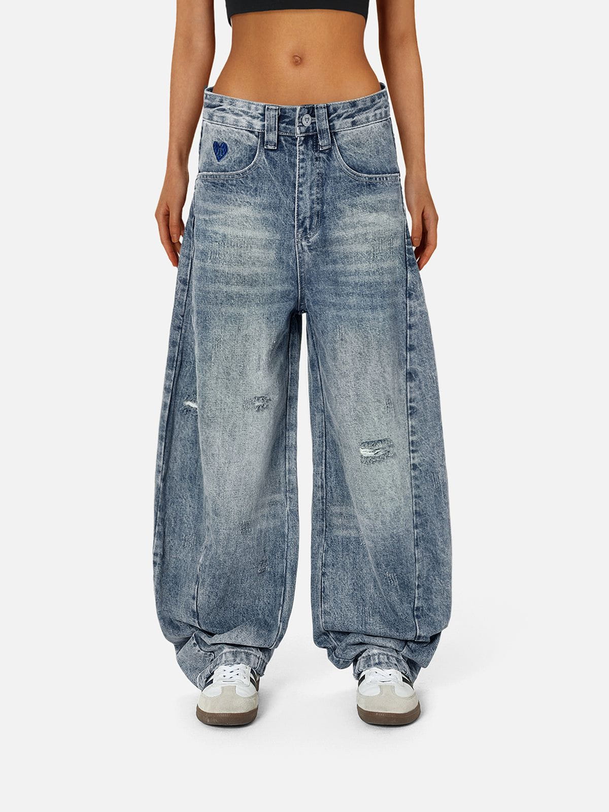 Aelfric Eden Baggy Ripped Jeans - Image 3