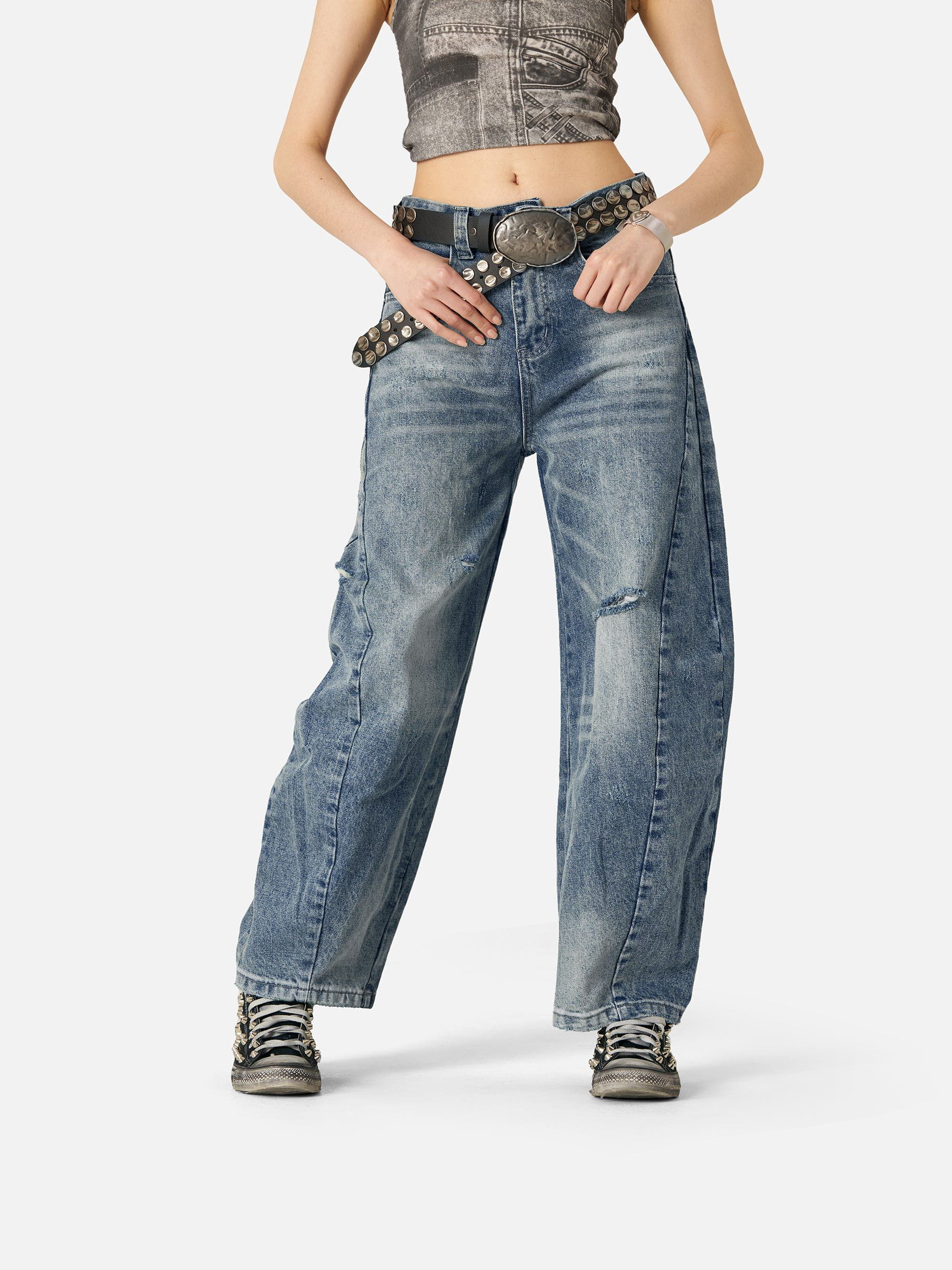 Aelfric Eden Baggy Ripped Jeans - Image 4