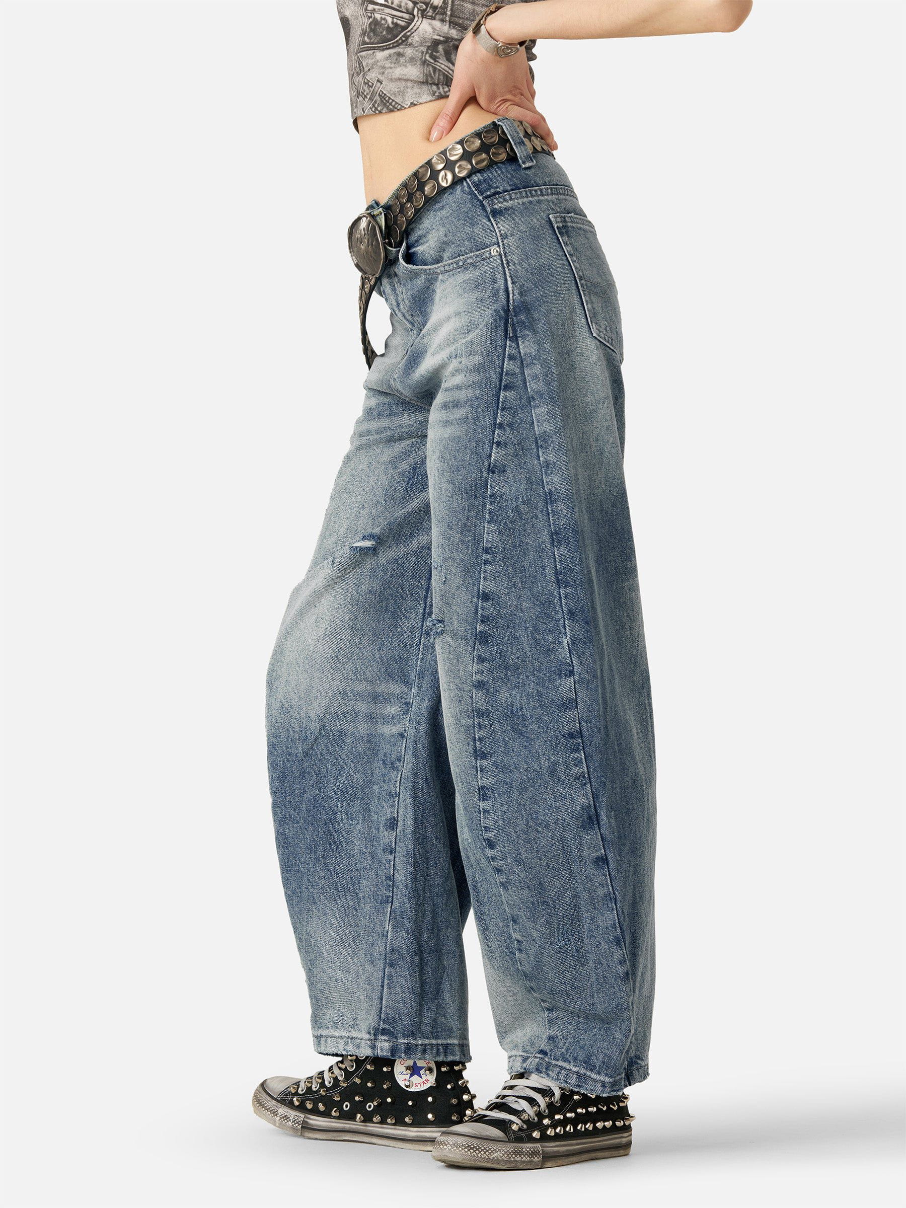 Aelfric Eden Baggy Ripped Jeans - Image 5