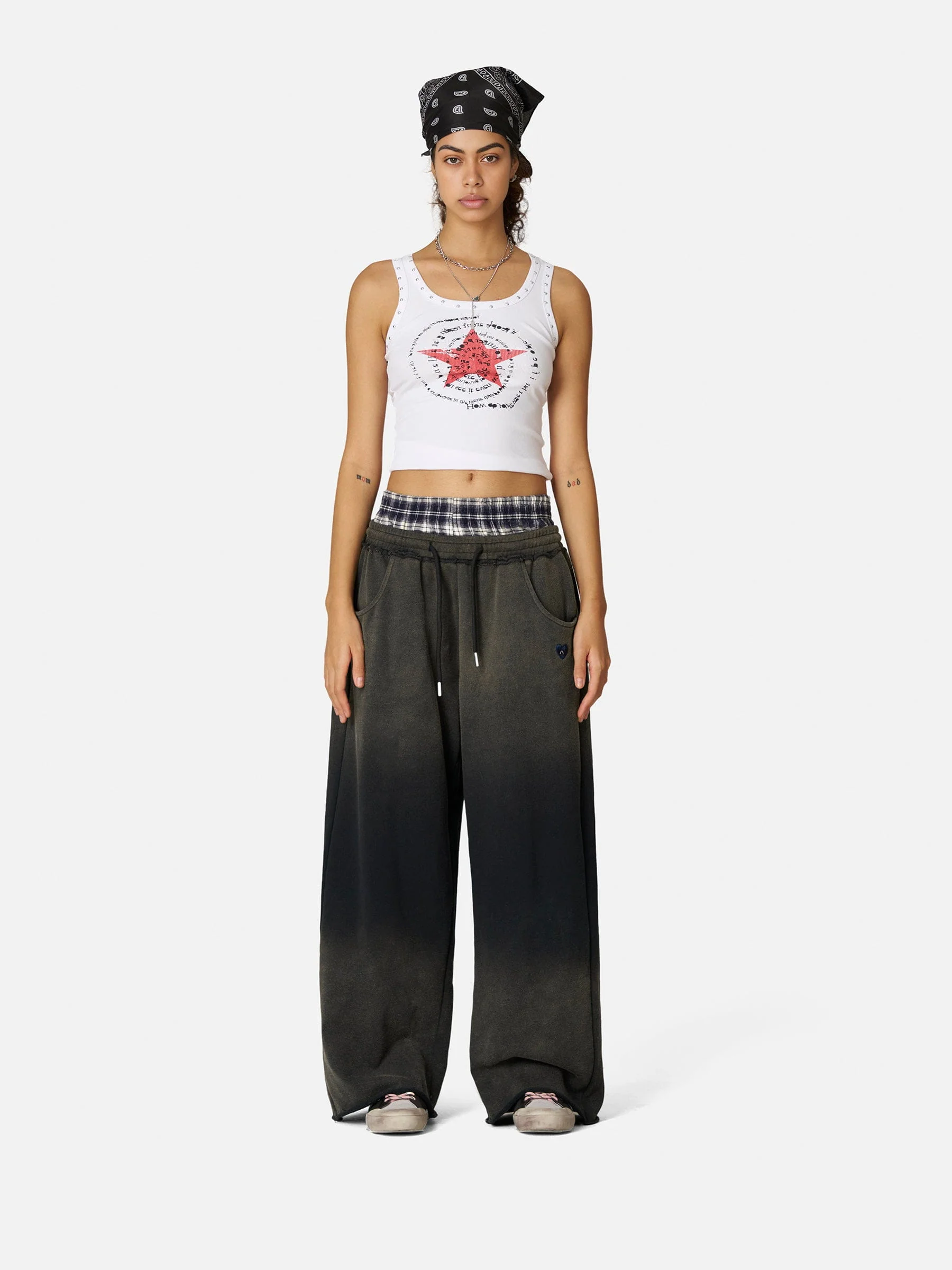 Aelfric Eden Double Waist Vintage Baggy Sweatpants - Image 6