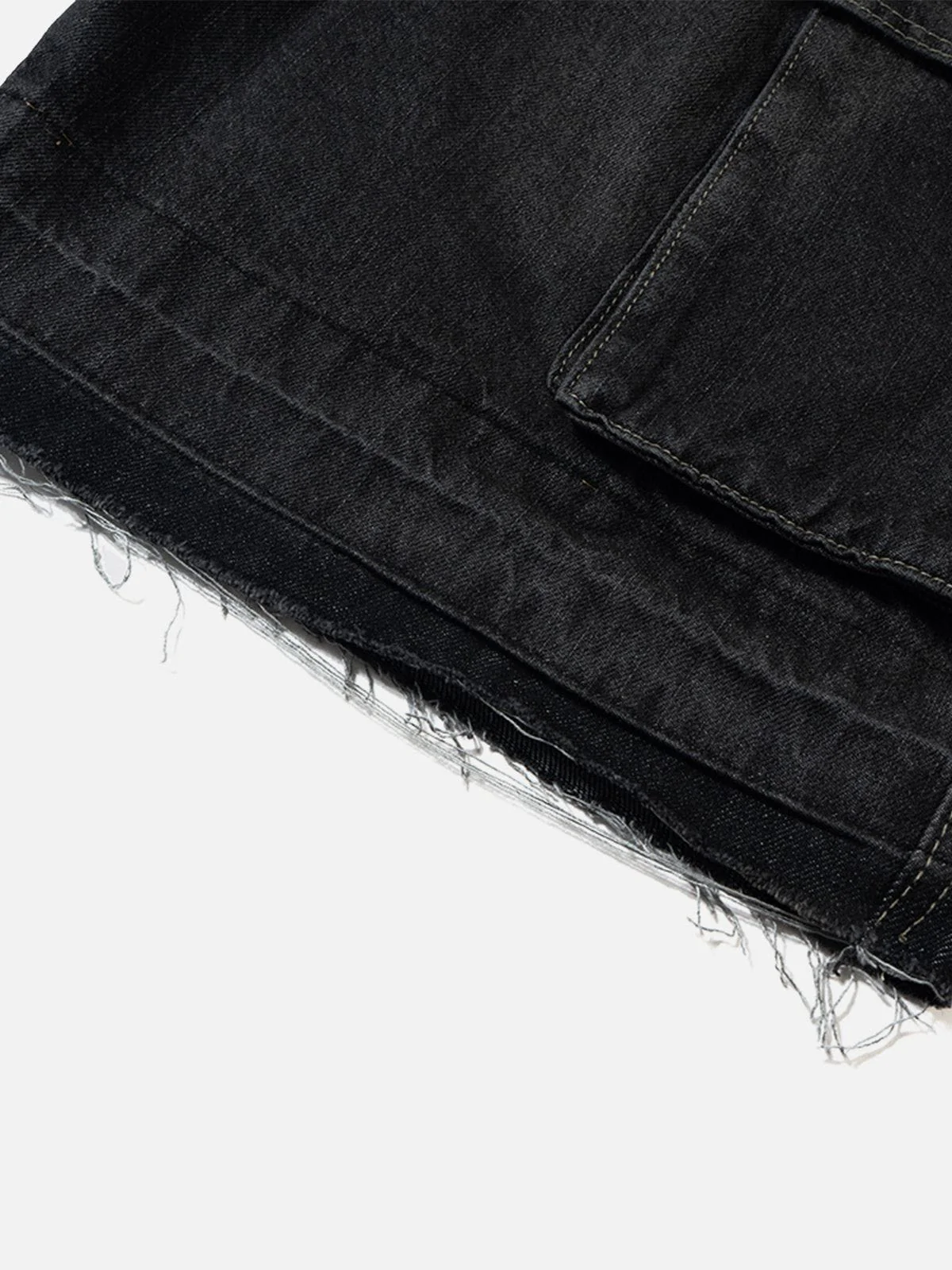 Aelfric Eden Drawstring Decorative Zipper Jorts - Image 10