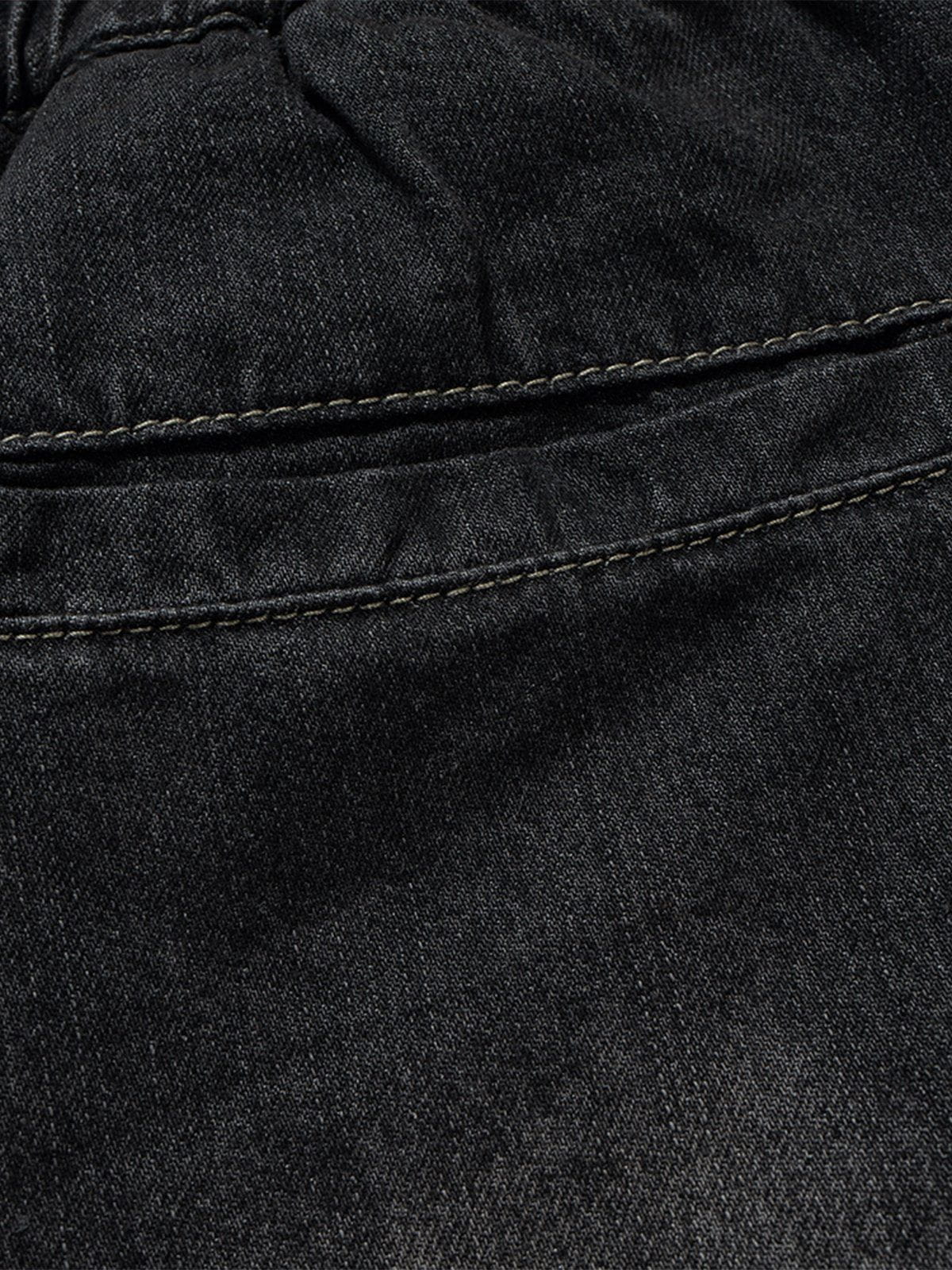 Aelfric Eden Drawstring Decorative Zipper Jorts - Image 9