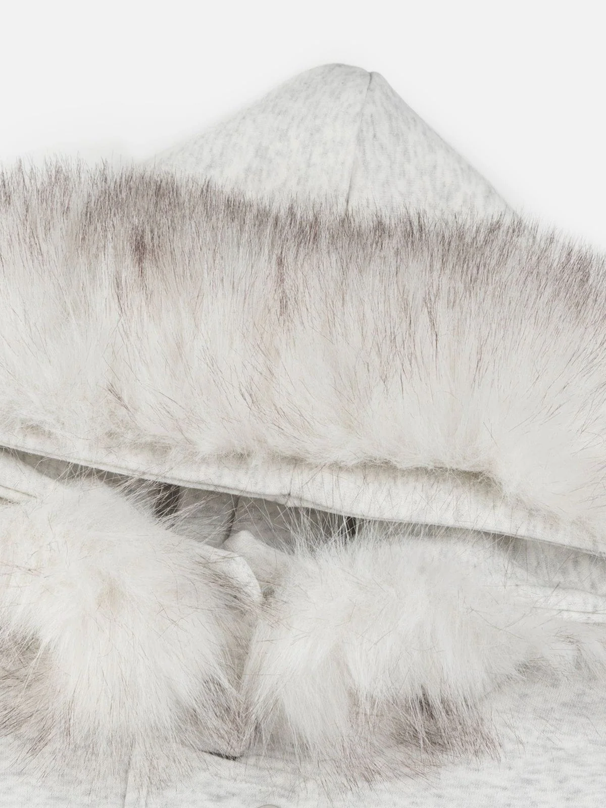Aelfric Eden Cat Embroidery Faux Fur Collar Hoodie - Image 7