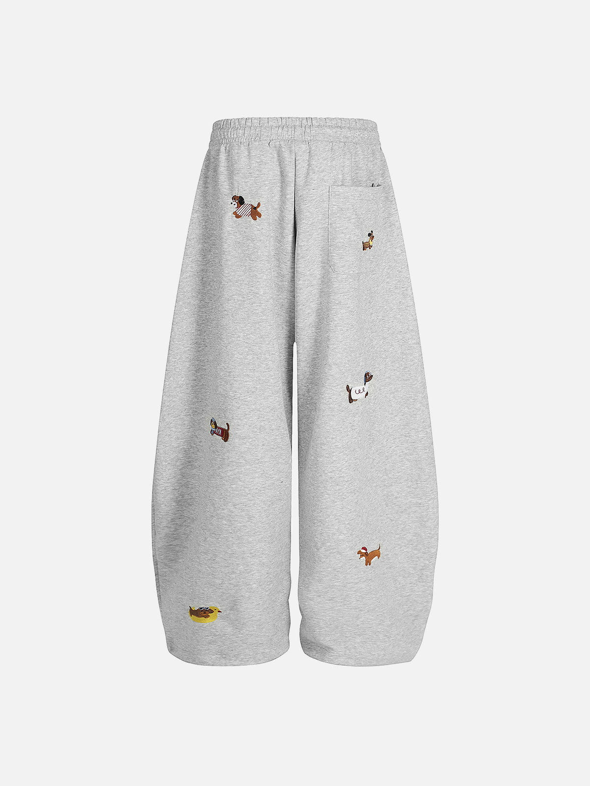 Aelfric Eden Embroidery Dog Baggy Barrel Sweatpants - Image 3