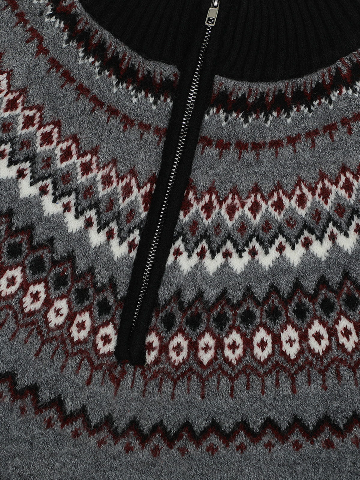 Aelfric Eden Fair Isle Half-Zip Sweater - Image 4