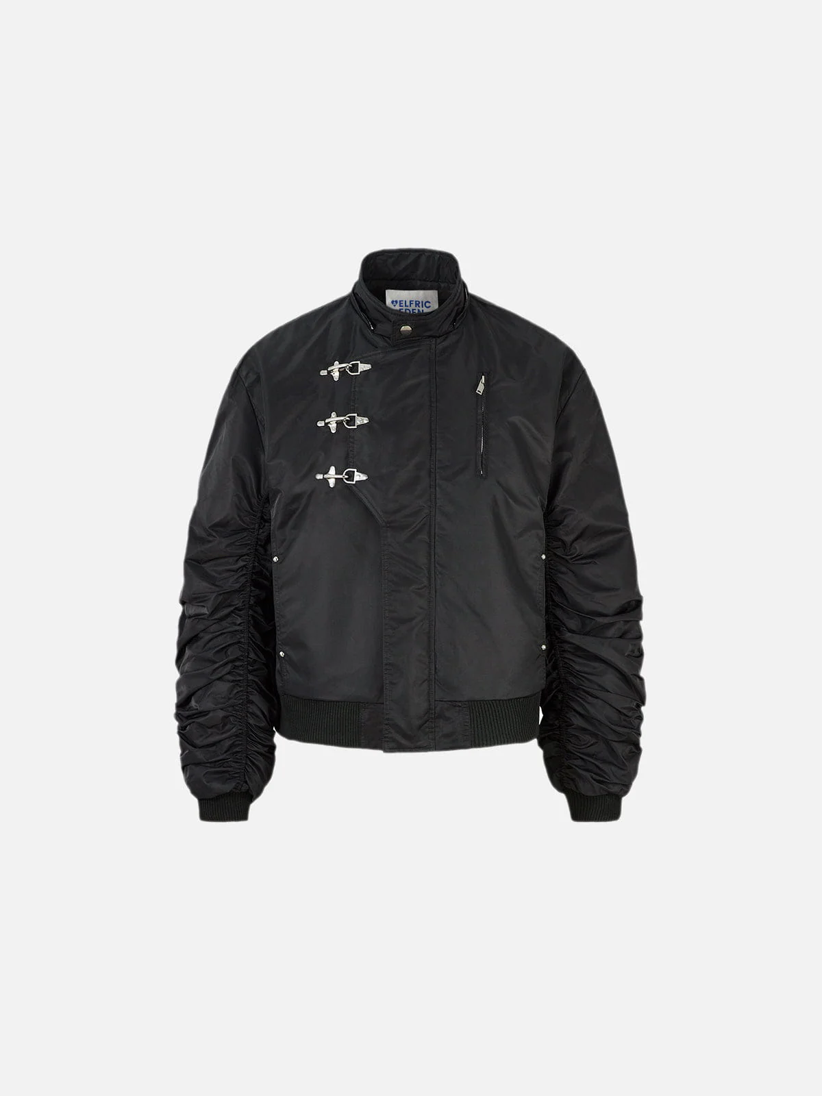 Aelfric Eden Faux Fur Buckle Bomber Coat - Image 3