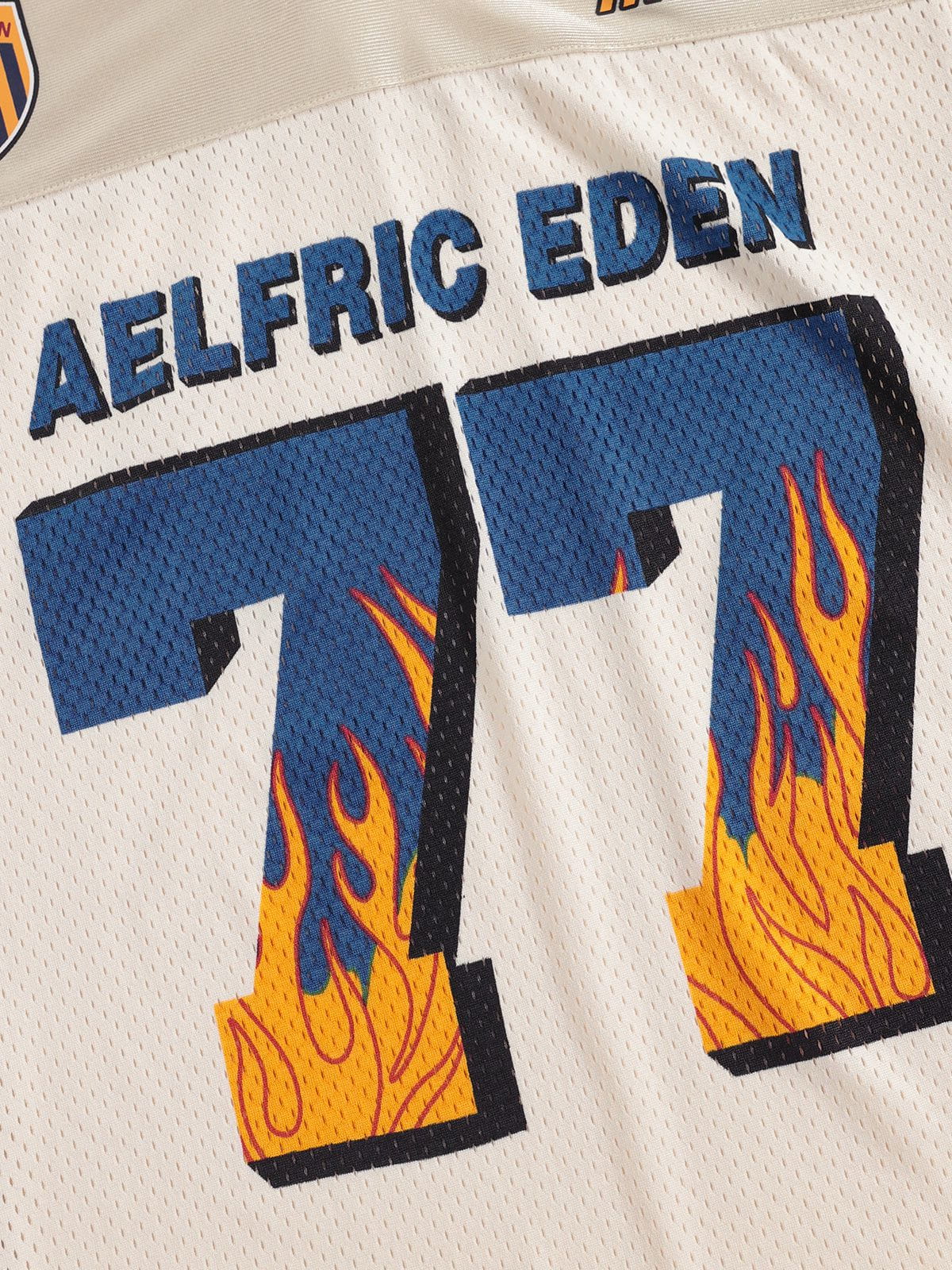 Aelfric Eden Mesh Flame 77 V-Neck Football Jersey - Image 4