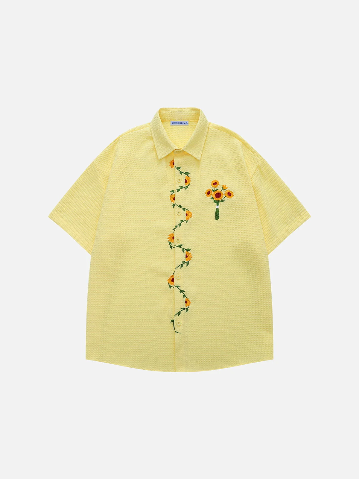 Aelfric Eden Floral Embroidery Short Sleeve Shirt - Image 4