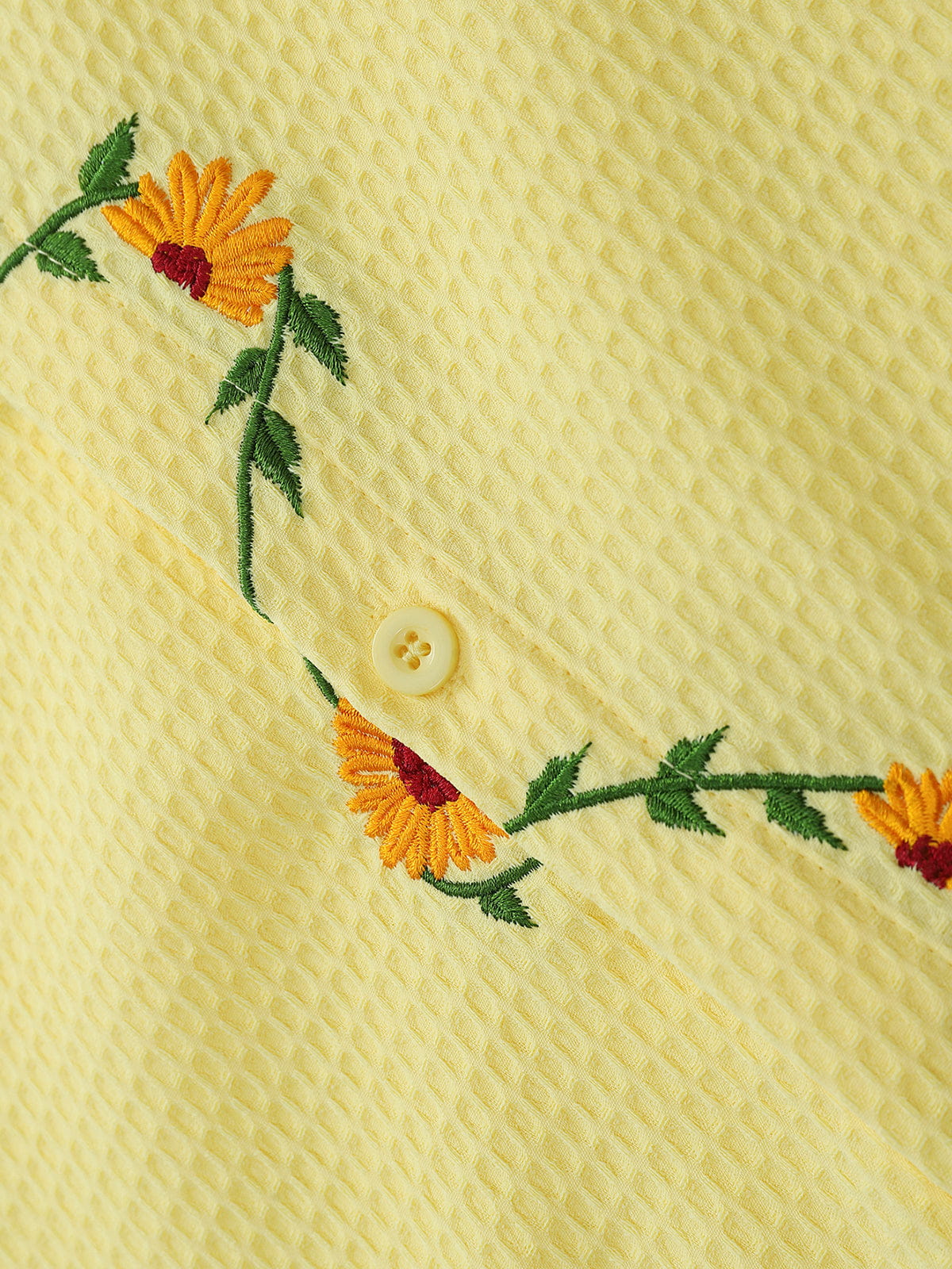 Aelfric Eden Floral Embroidery Short Sleeve Shirt - Image 7