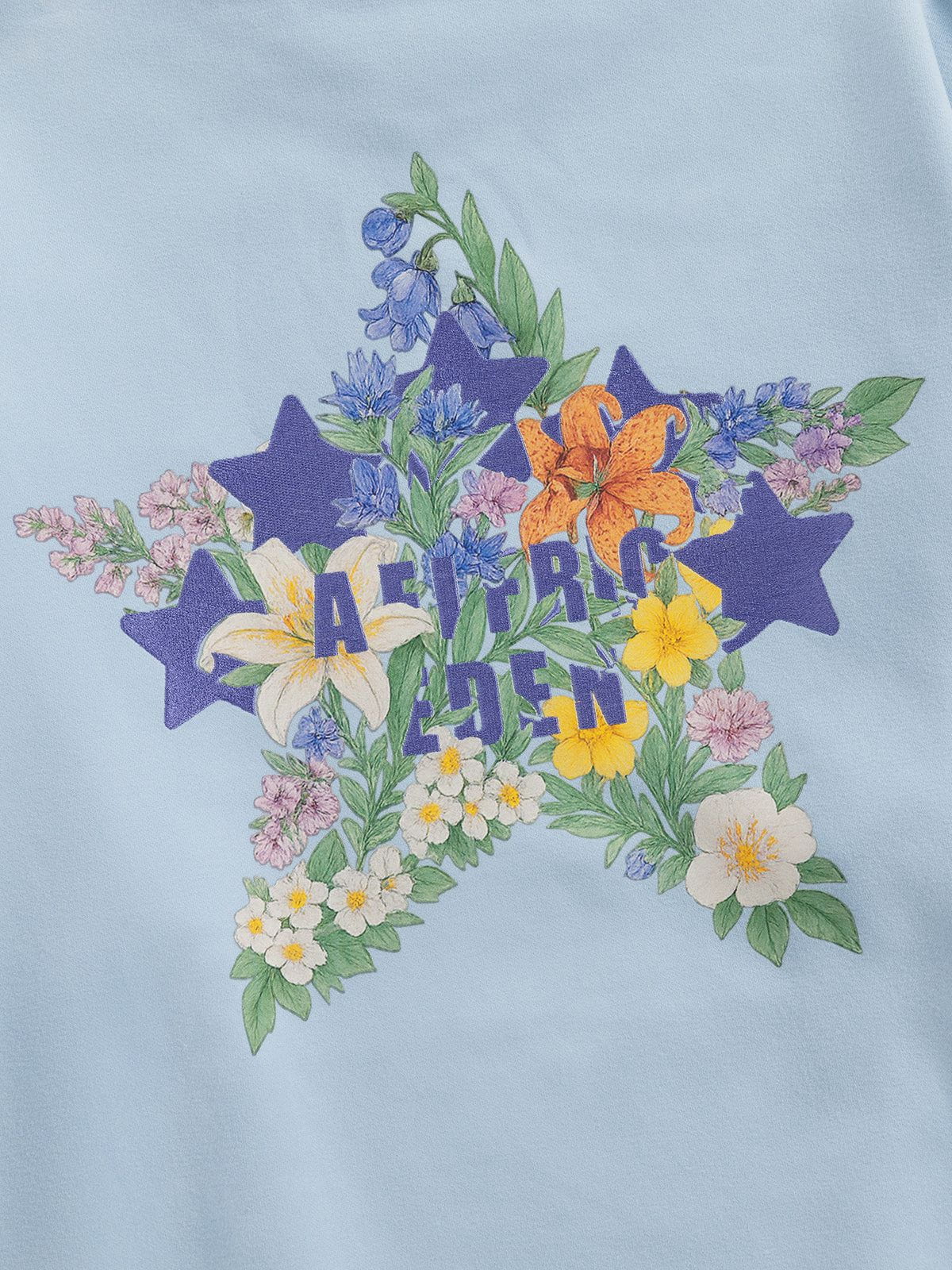 Aelfric Eden Star Floral Graphic Hoodie - Image 8