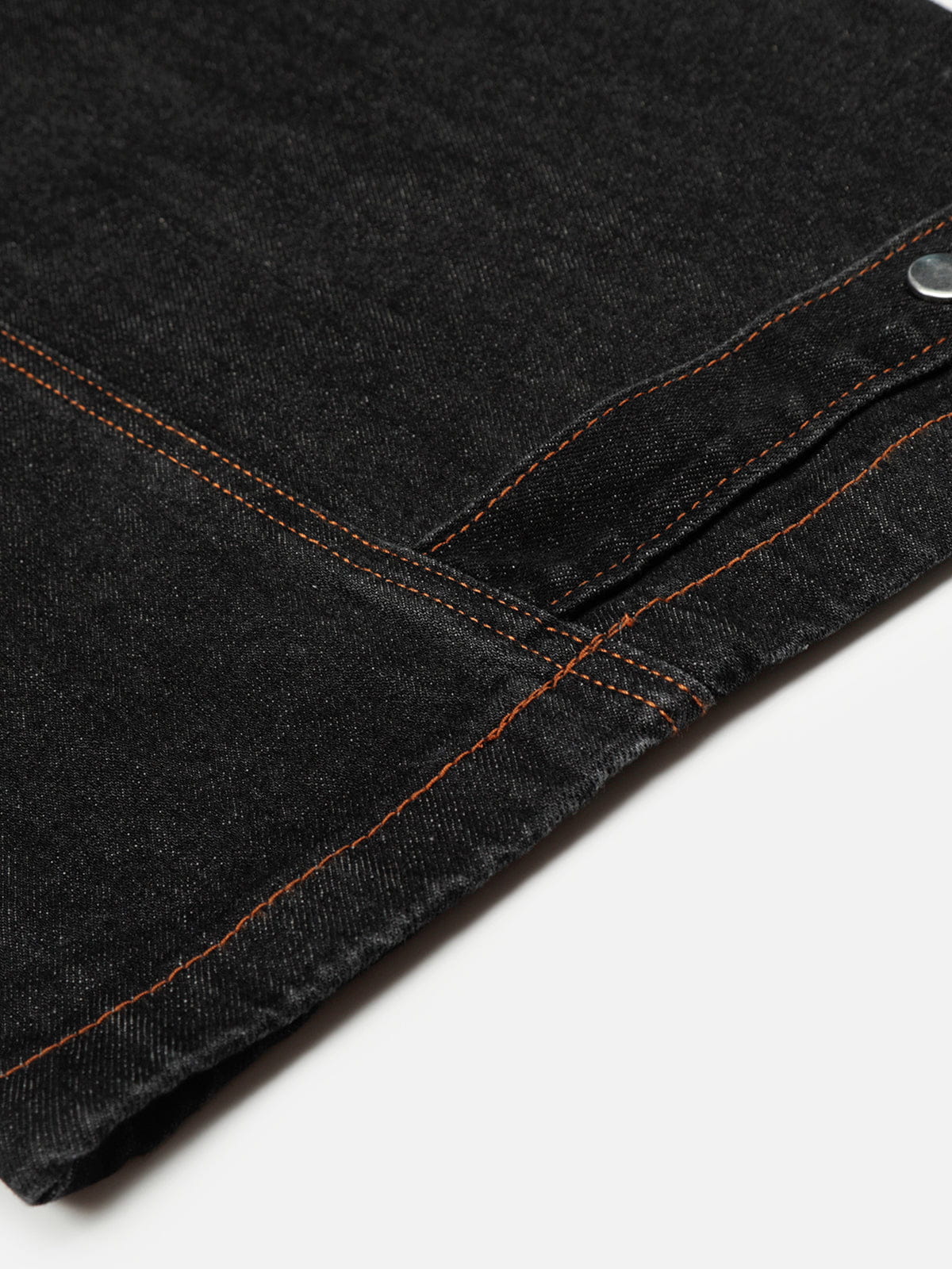 Aelfric Eden Frayed Panel Baggy Barrel Jeans - Image 7