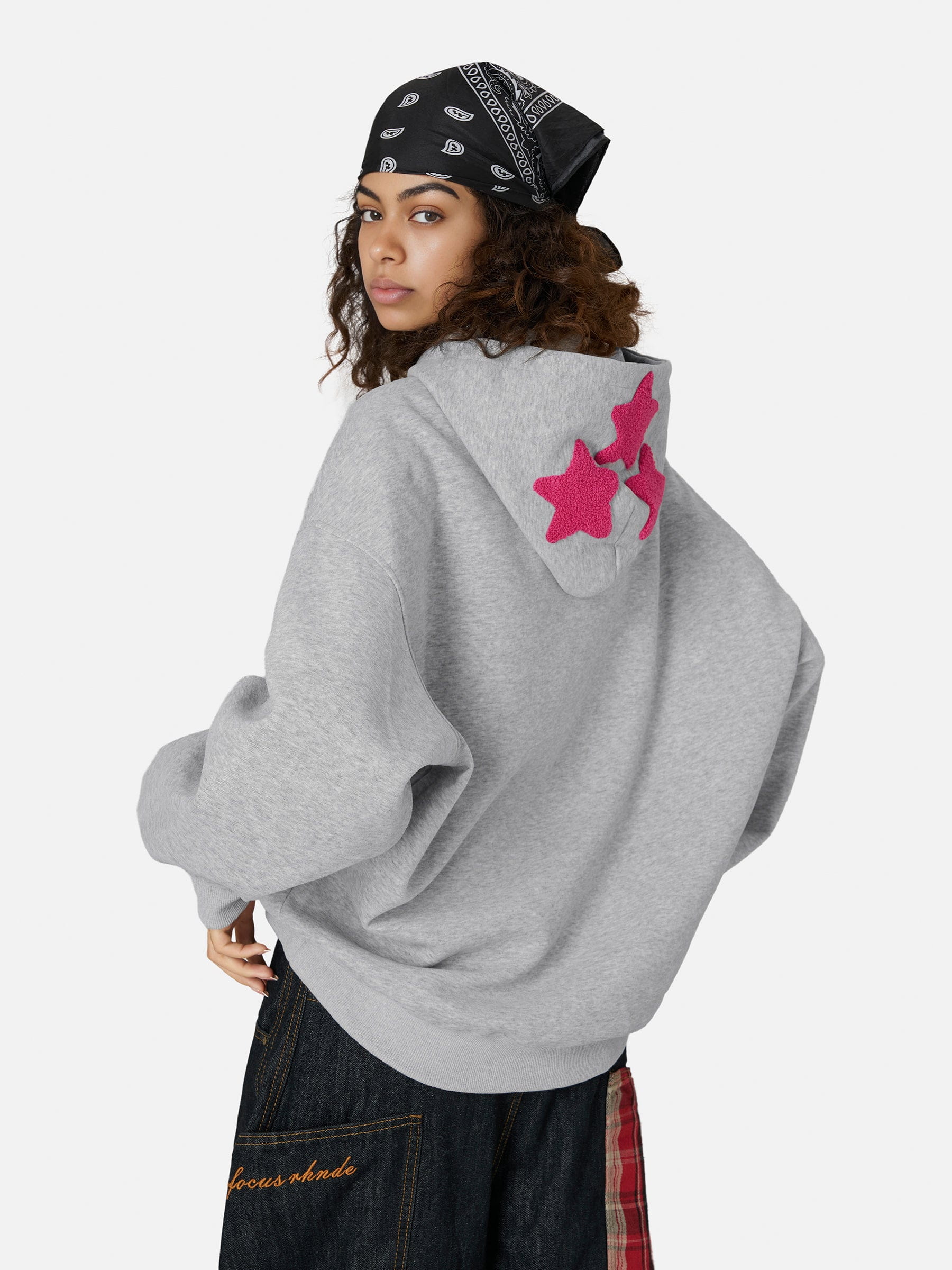 Aelfric eden Graffiti Dog Graphic Oversized Hoodie - Image 3