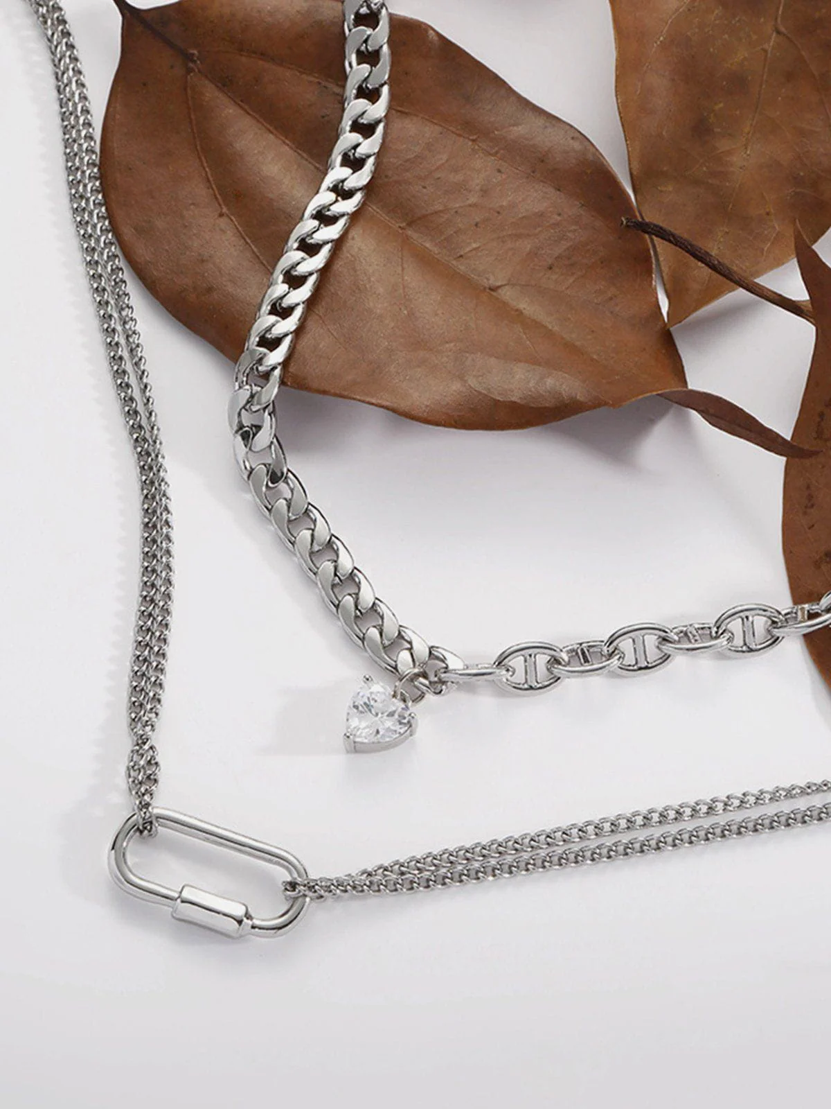 Aelfric Eden Heart Pendant Layered Necklace - Image 4