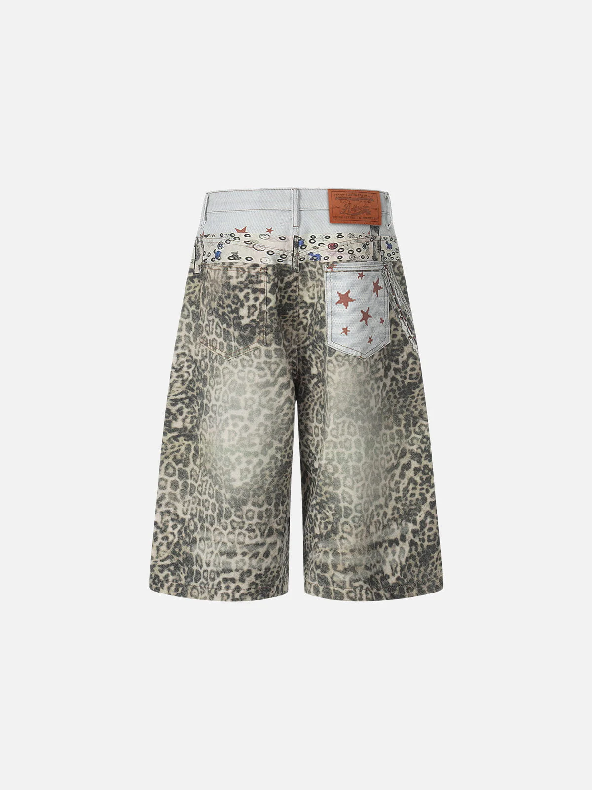 Aelfric Eden Leopard Longline Jorts - Image 2