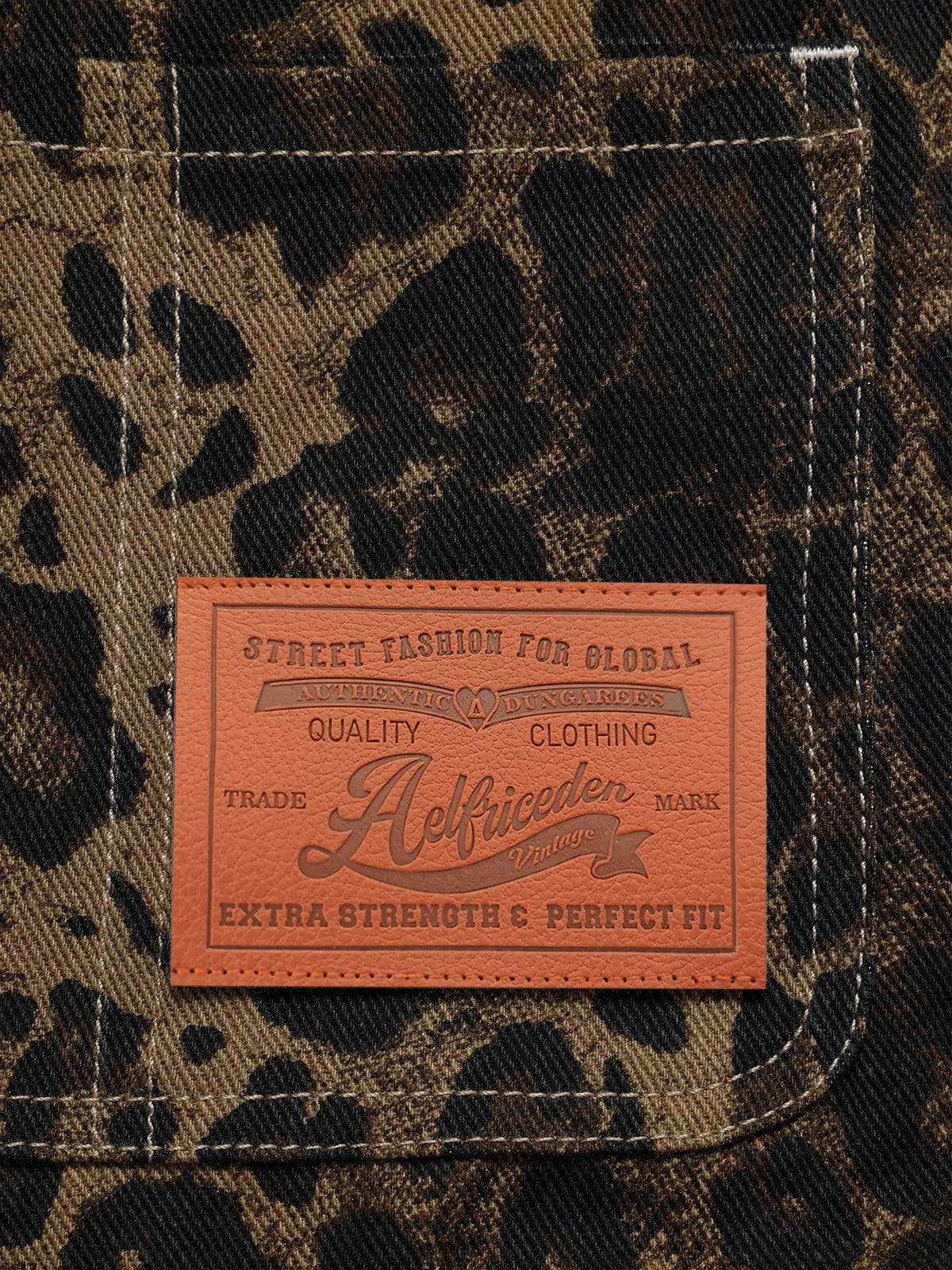 Aelfric Eden Leopard Overall Shorts - Image 7
