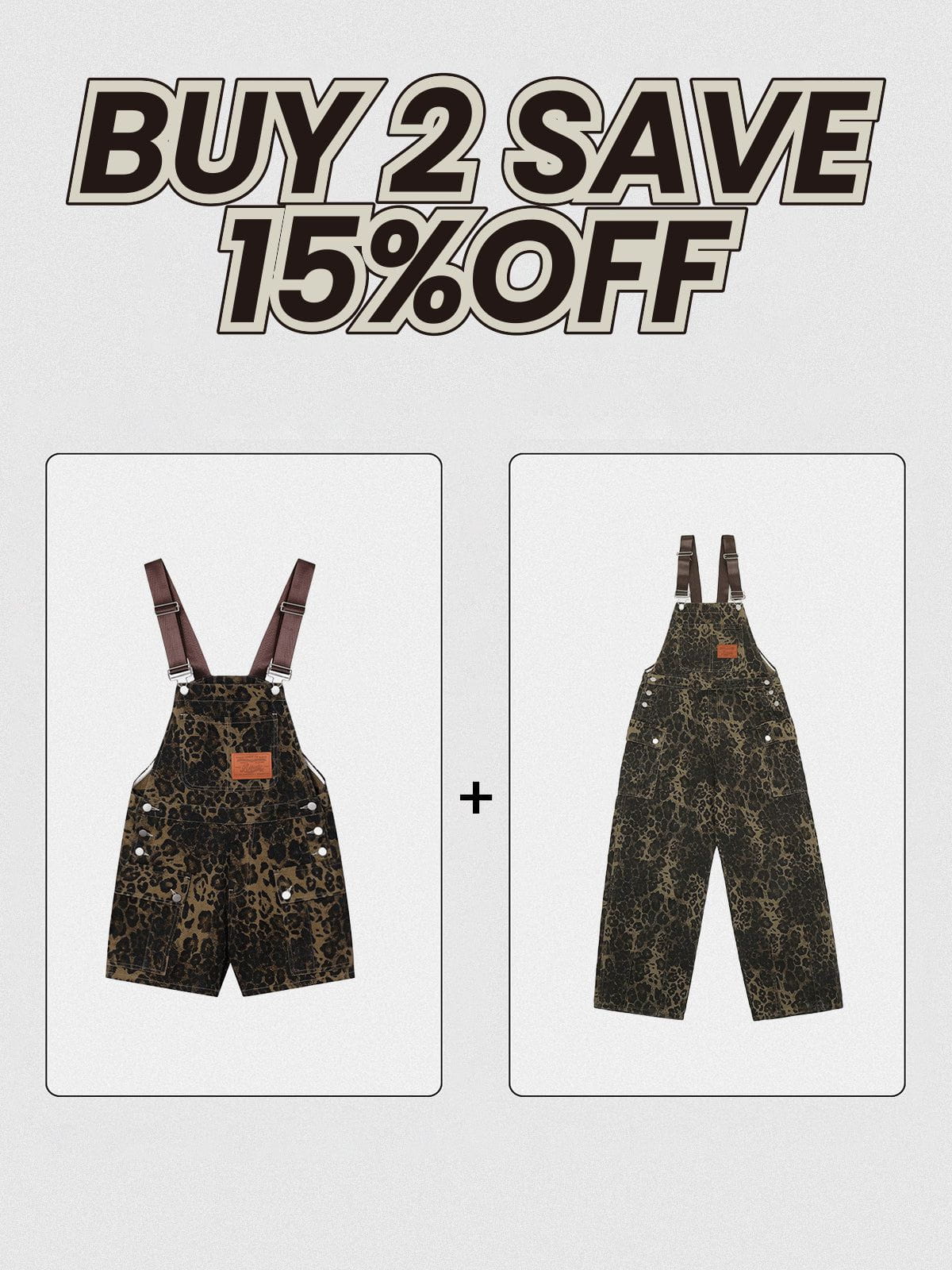 Aelfric Eden Leopard Overall Shorts - Image 8