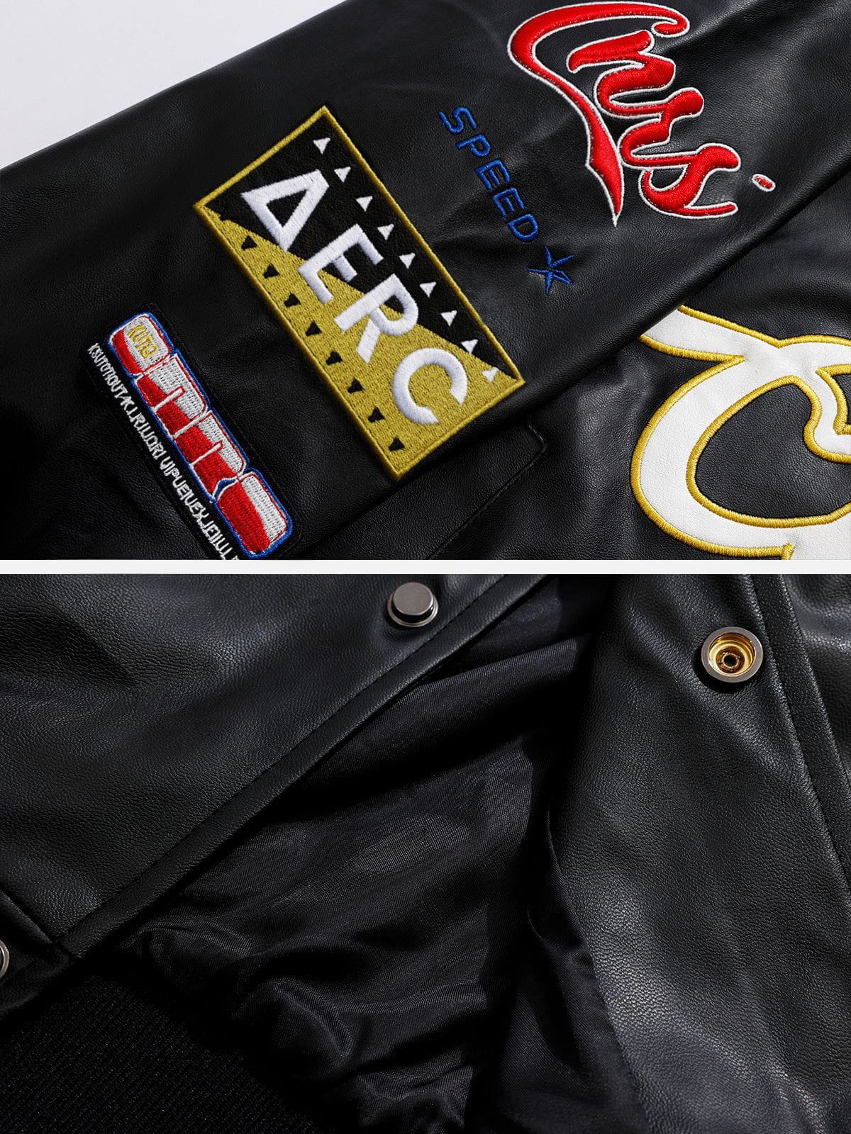 Aelfric Eden Racing Leather Jacket - Image 8