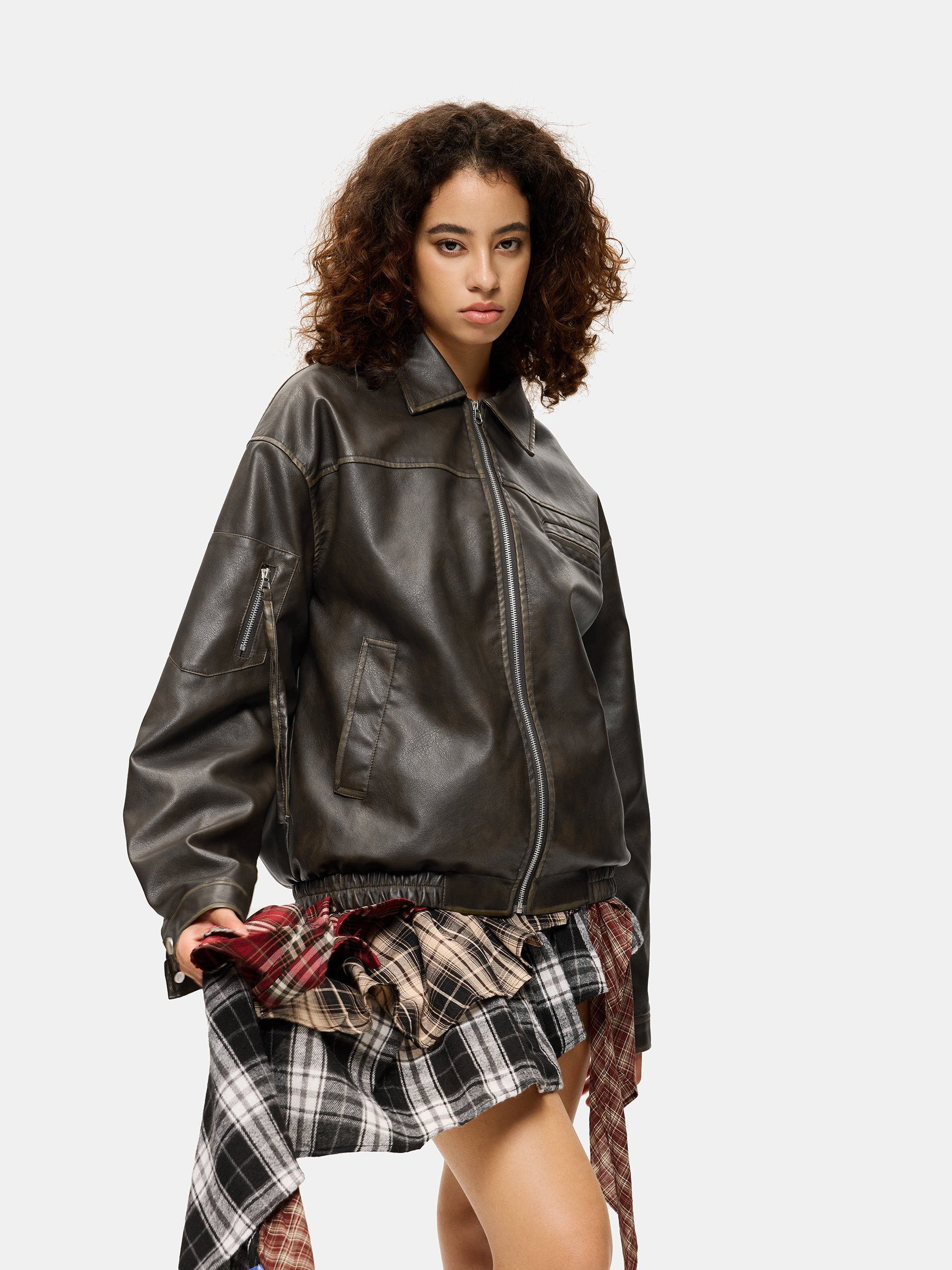 Aelfric Eden Vintage Leather Jacket - Image 4