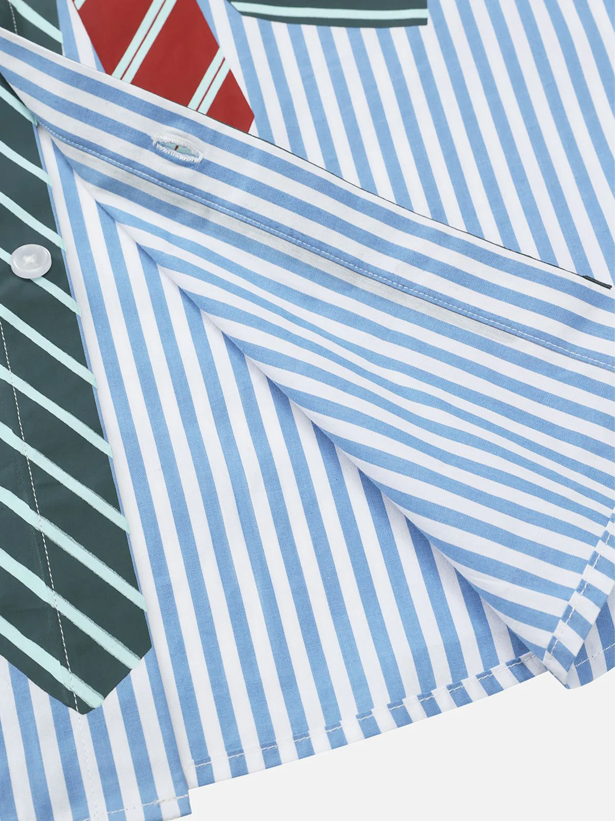 Aelfric Eden Necktie Graphic Stripe Long Sleeve Shirt - Image 10