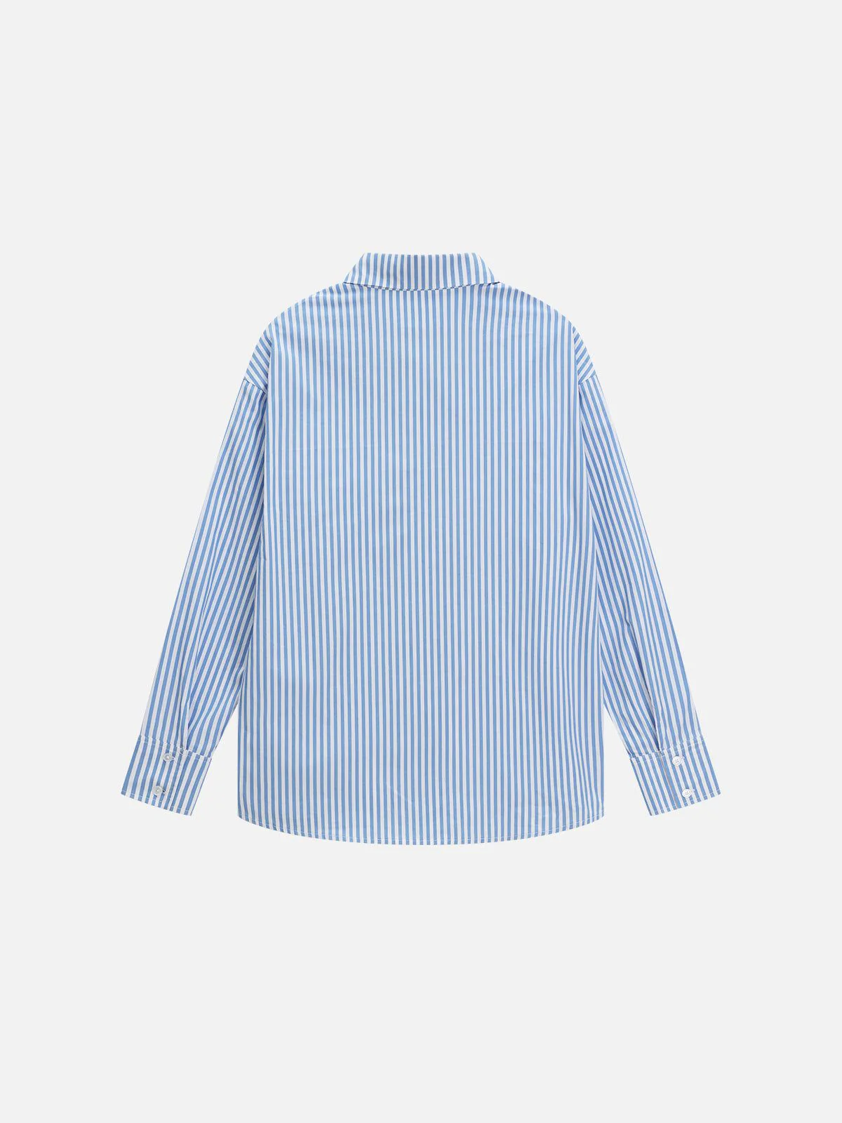 Aelfric Eden Necktie Graphic Stripe Long Sleeve Shirt - Image 8