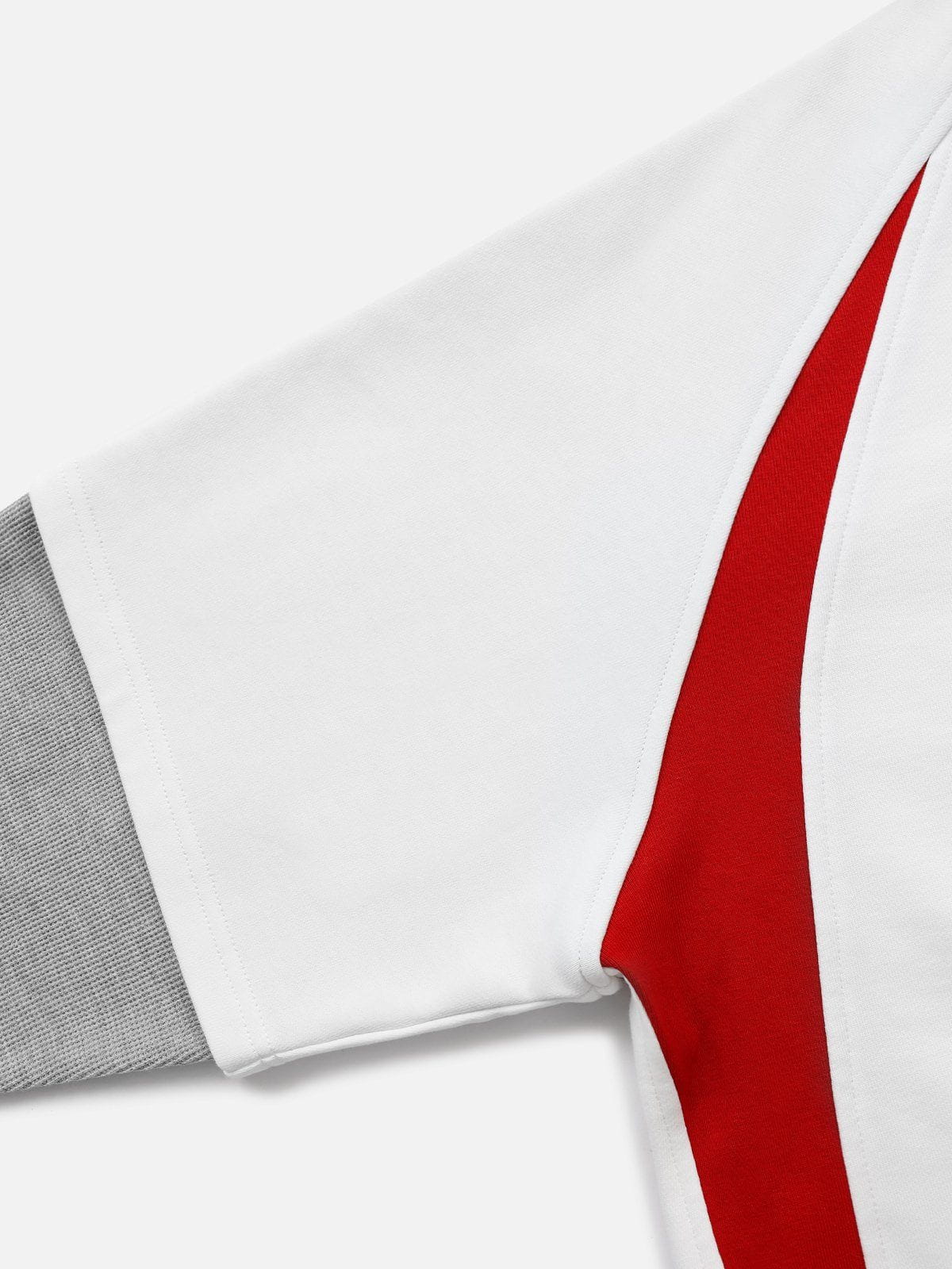 Aelfric Eden Patchwork Layered Pullover Hoodie - Image 8