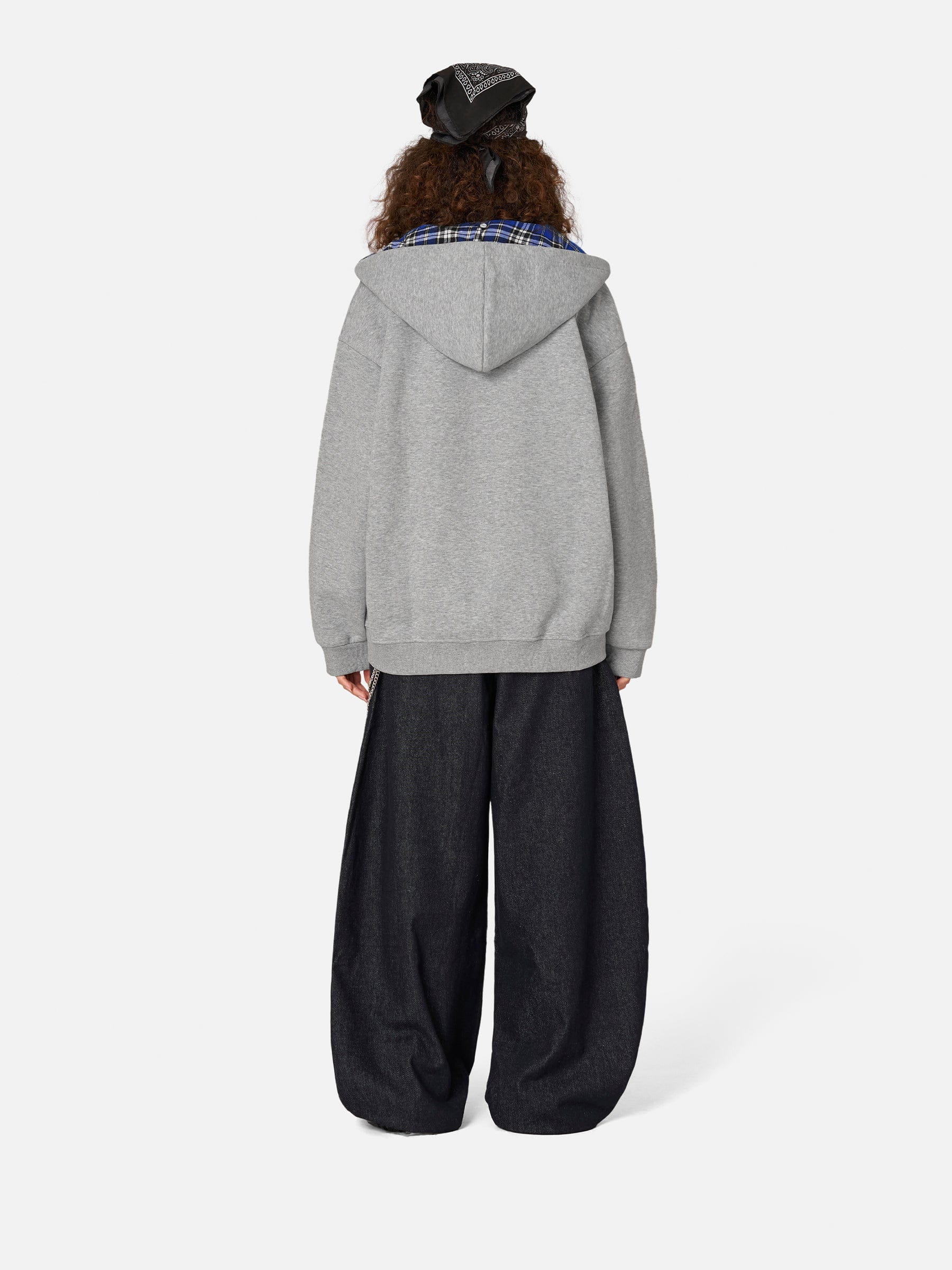 Aelfric Eden Oversized Plaid Hoodie - Image 2