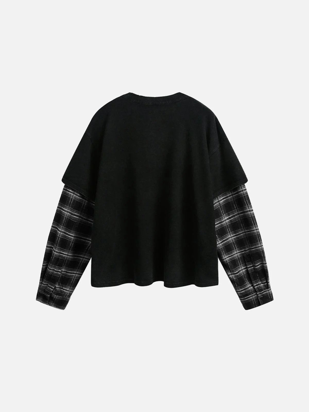 Aelfric Eden Plaid Layered Long Sleeve Tee - Image 4