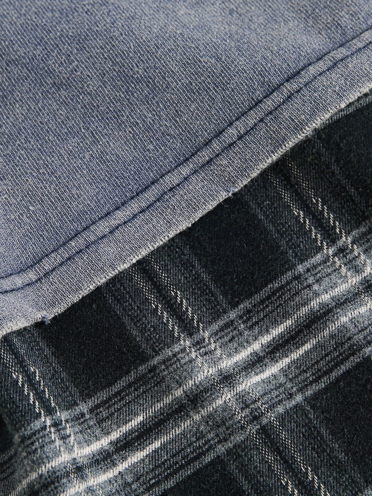 Aelfric Eden Plaid Layered Long Sleeve Tee - Image 7
