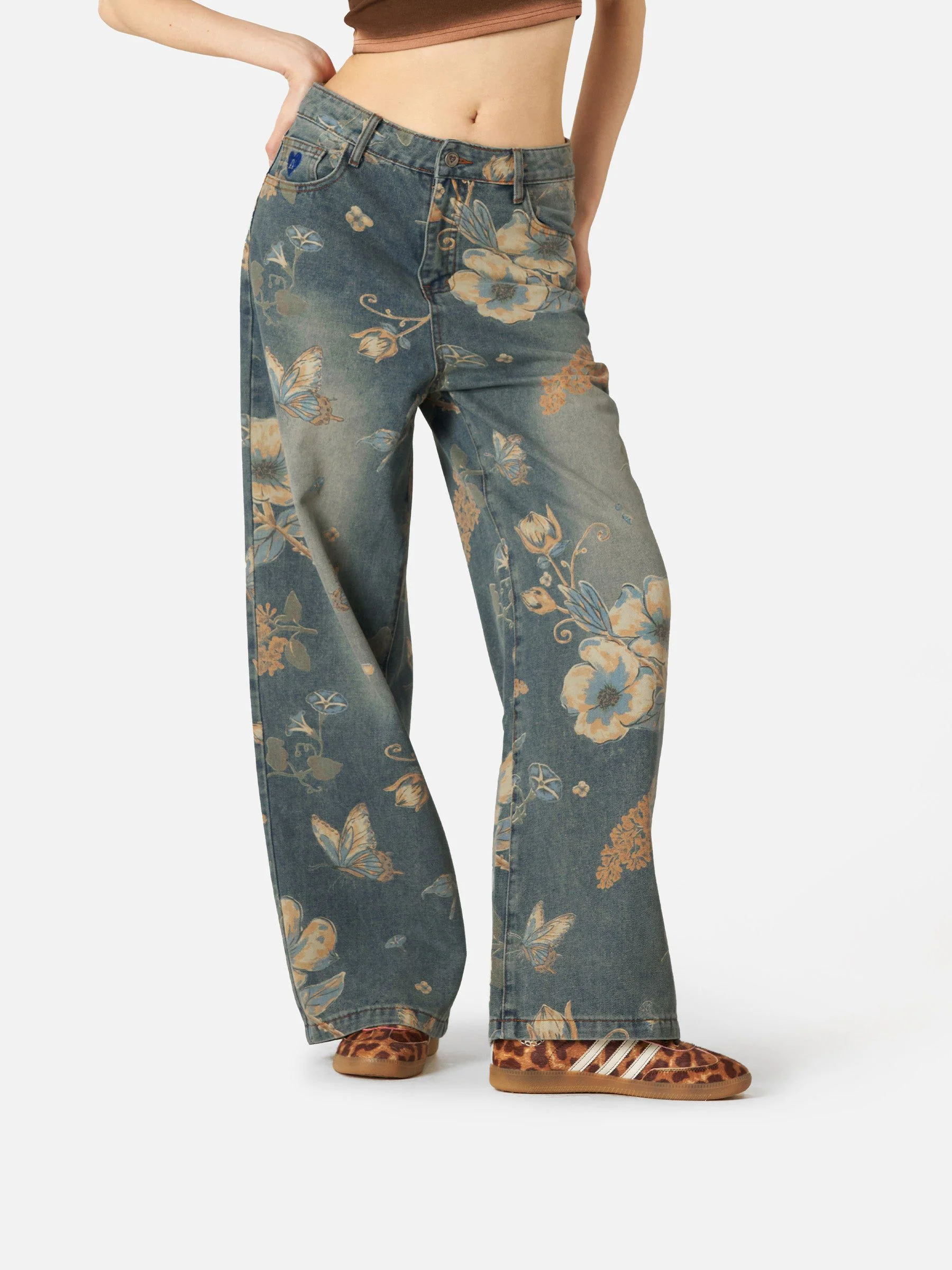 Aelfric Eden Floral Baggy Jeans - Image 6