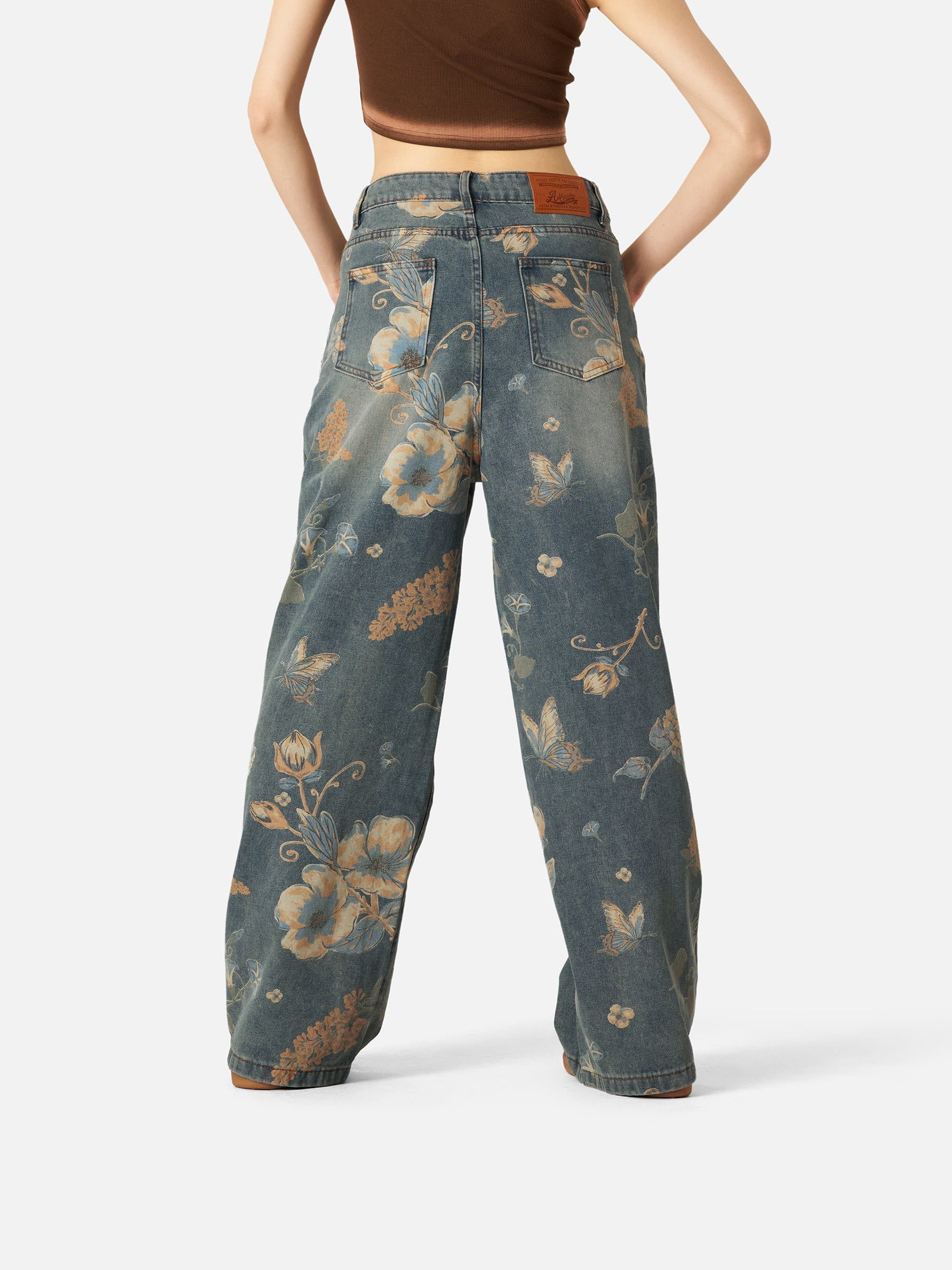 Aelfric Eden Floral Baggy Jeans - Image 7