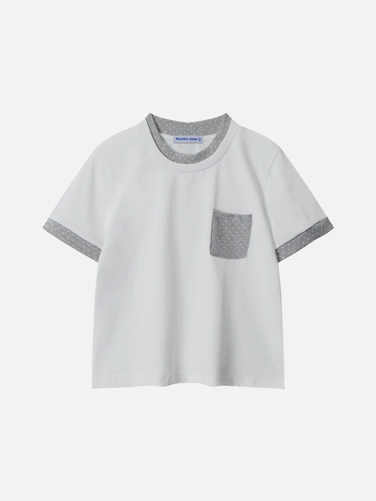 Aelfric Eden Polka Dot Contrast Pocket Tee - Image 2