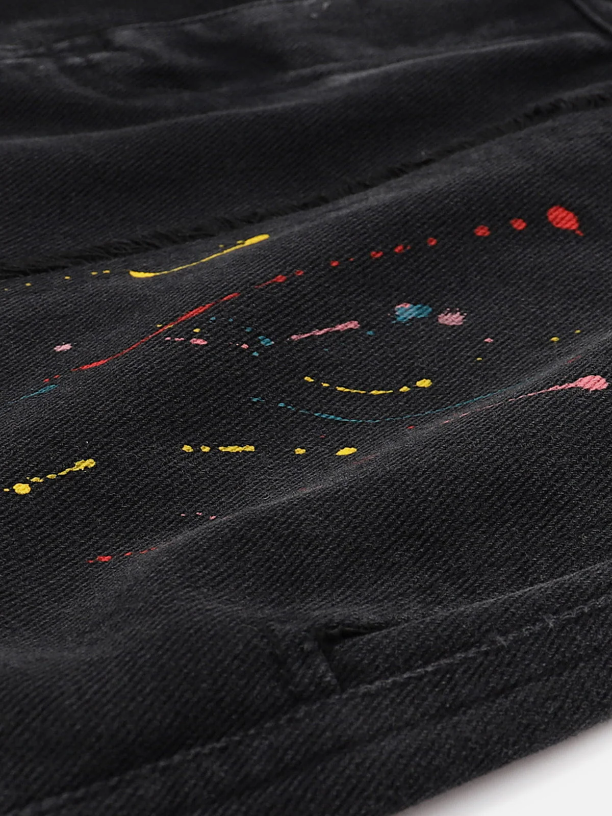 Aelfric Eden Reconstructed Paint Splatter Jorts - Image 4