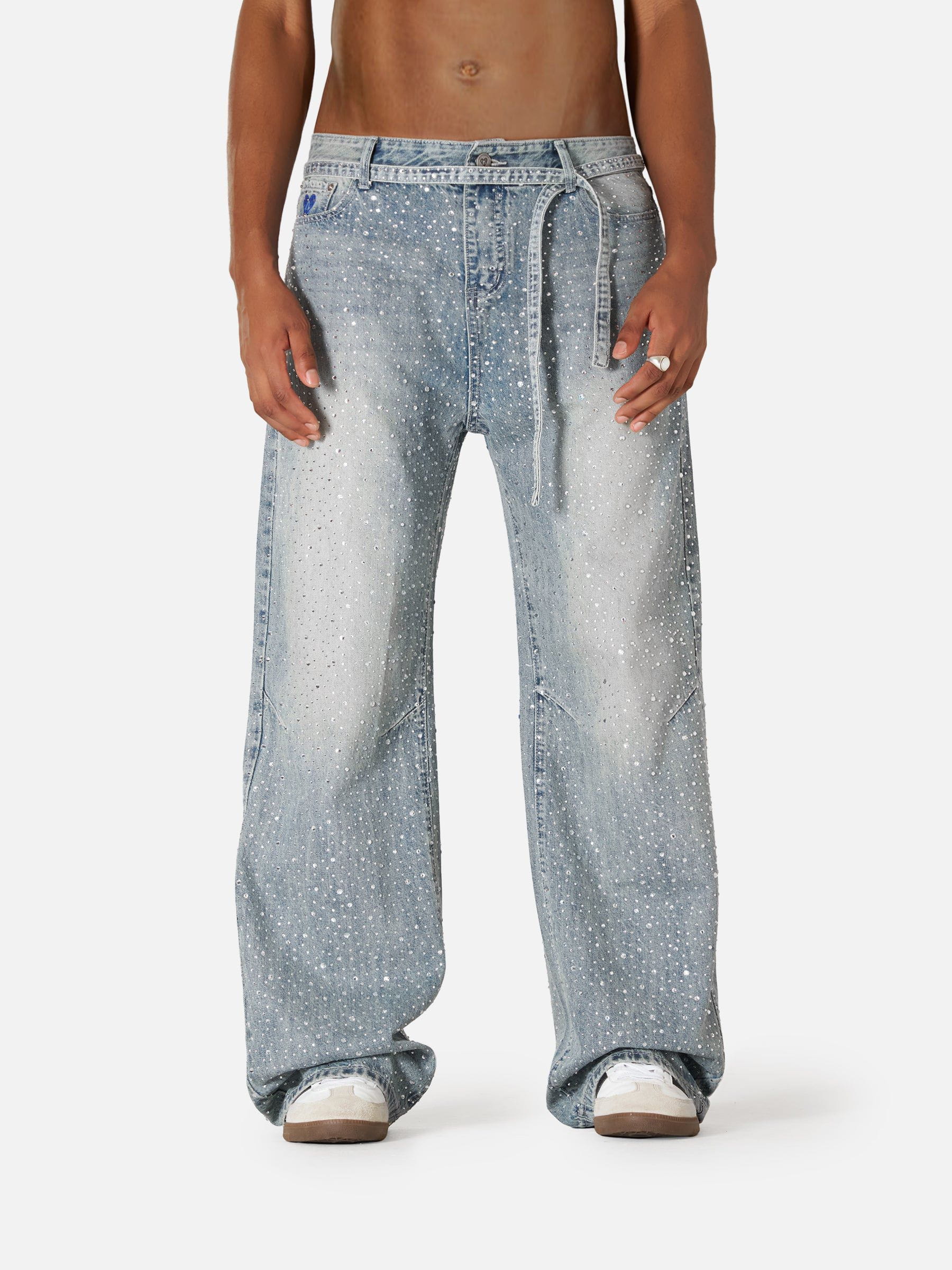 Aelfric Eden Rhinestone Baggy Jeans - Image 3