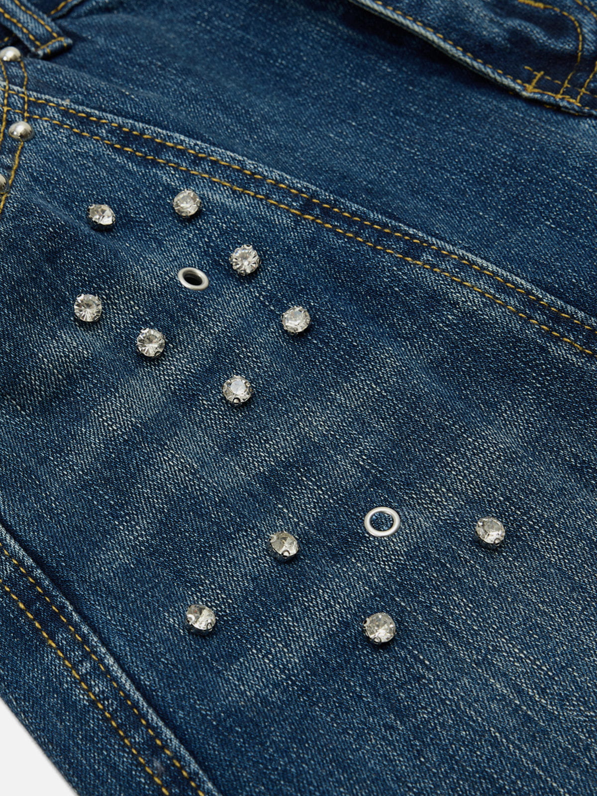 Aelfric Eden Rhinestone Baggy Barrel Jeans - Image 4