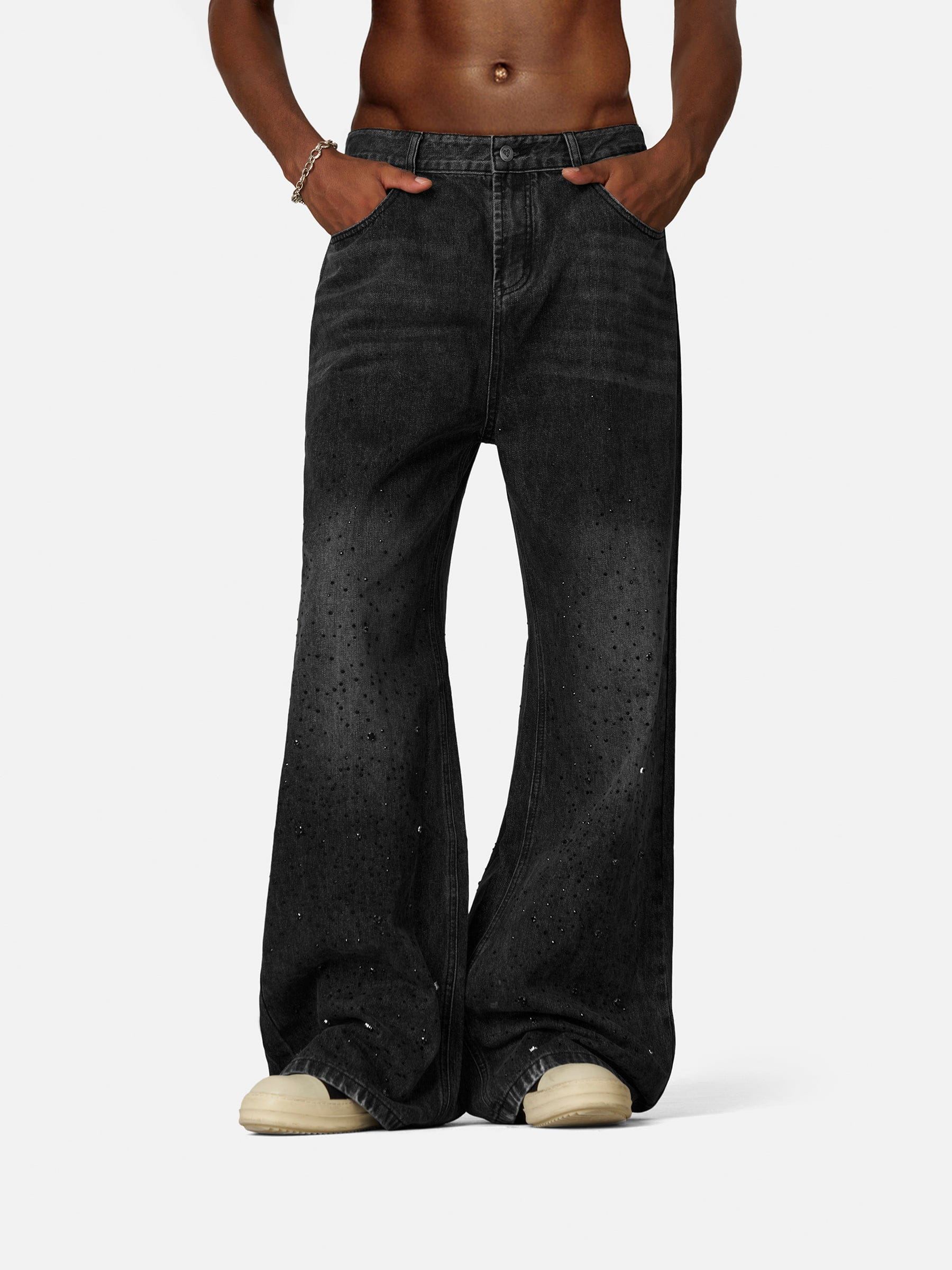 Aelfric Eden Rhinestone Baggy Jeans - Image 5