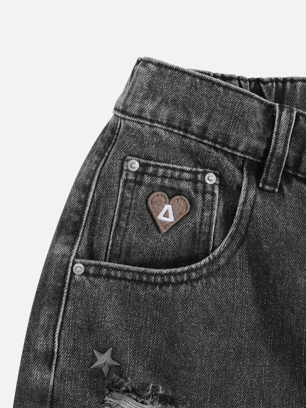 Aelfric Eden Rhinestone Washed Jorts - Image 5